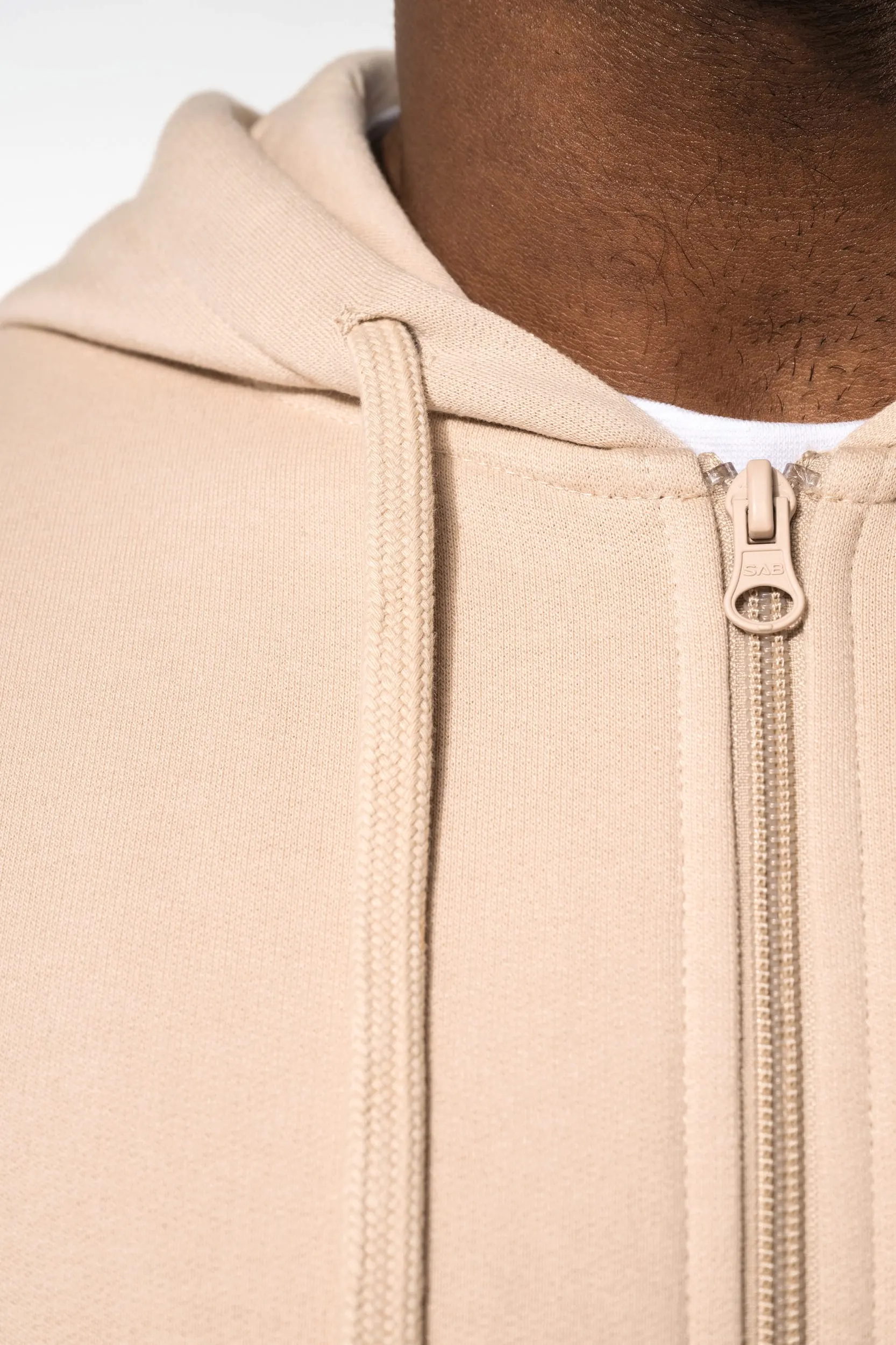 Sudadera con capucha y cremallera reciclada unisex