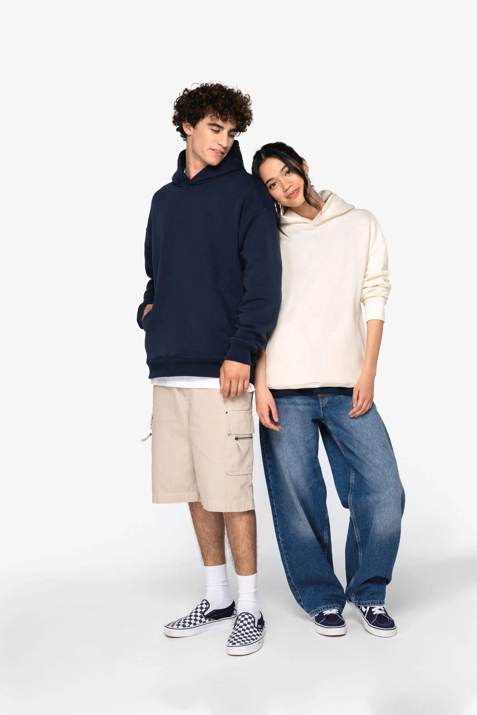Sudadera ecorresponsable con capucha oversize unisex
