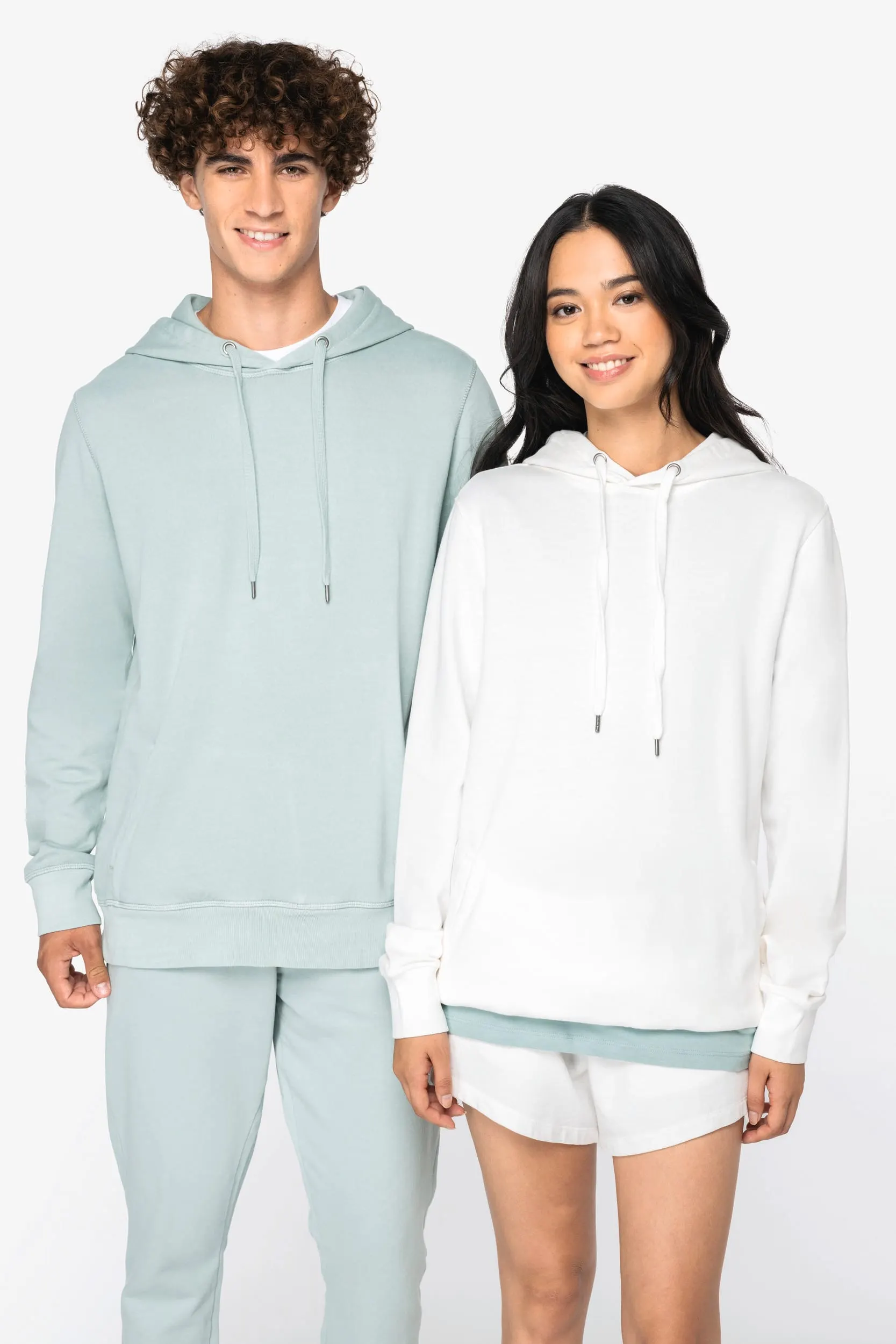 Sudadera ecorresponsable con capucha French Terry unisex