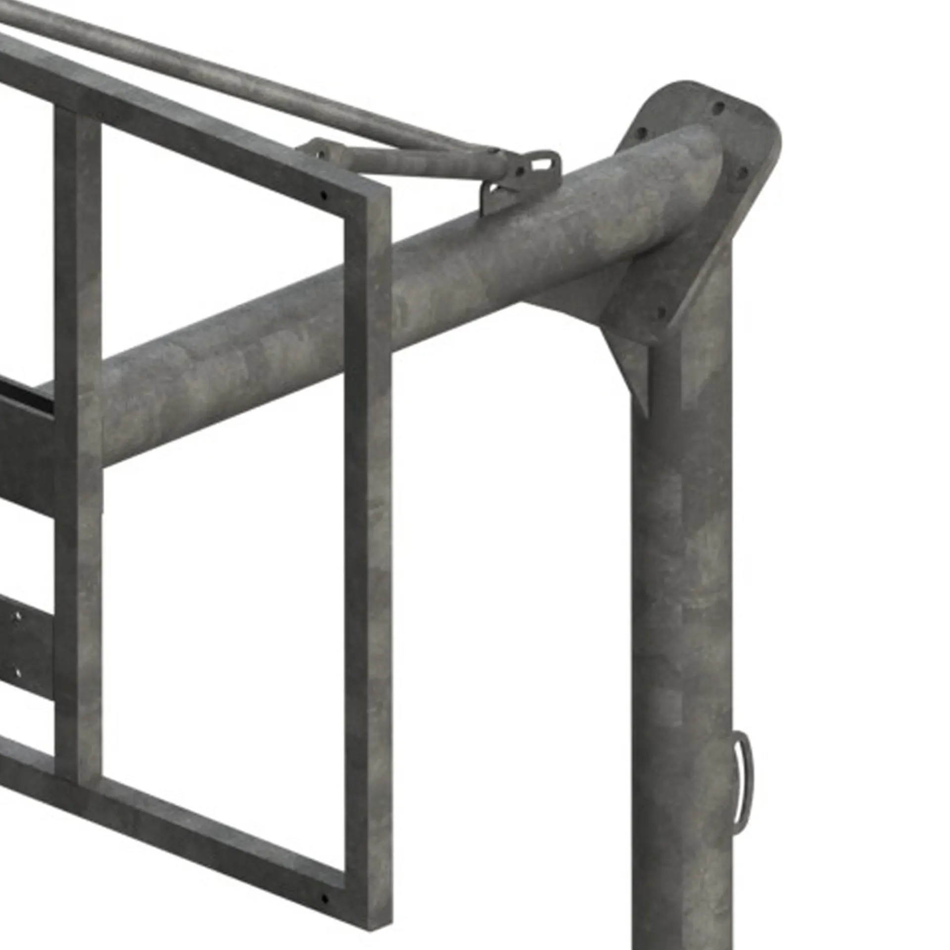 JGO CANASTAS ANTIVANDALICAS MINIBASKET NEW TUBO 114 MM GALVANIZADAS -INCLUYE AROS, REDES Y TABLEROS-