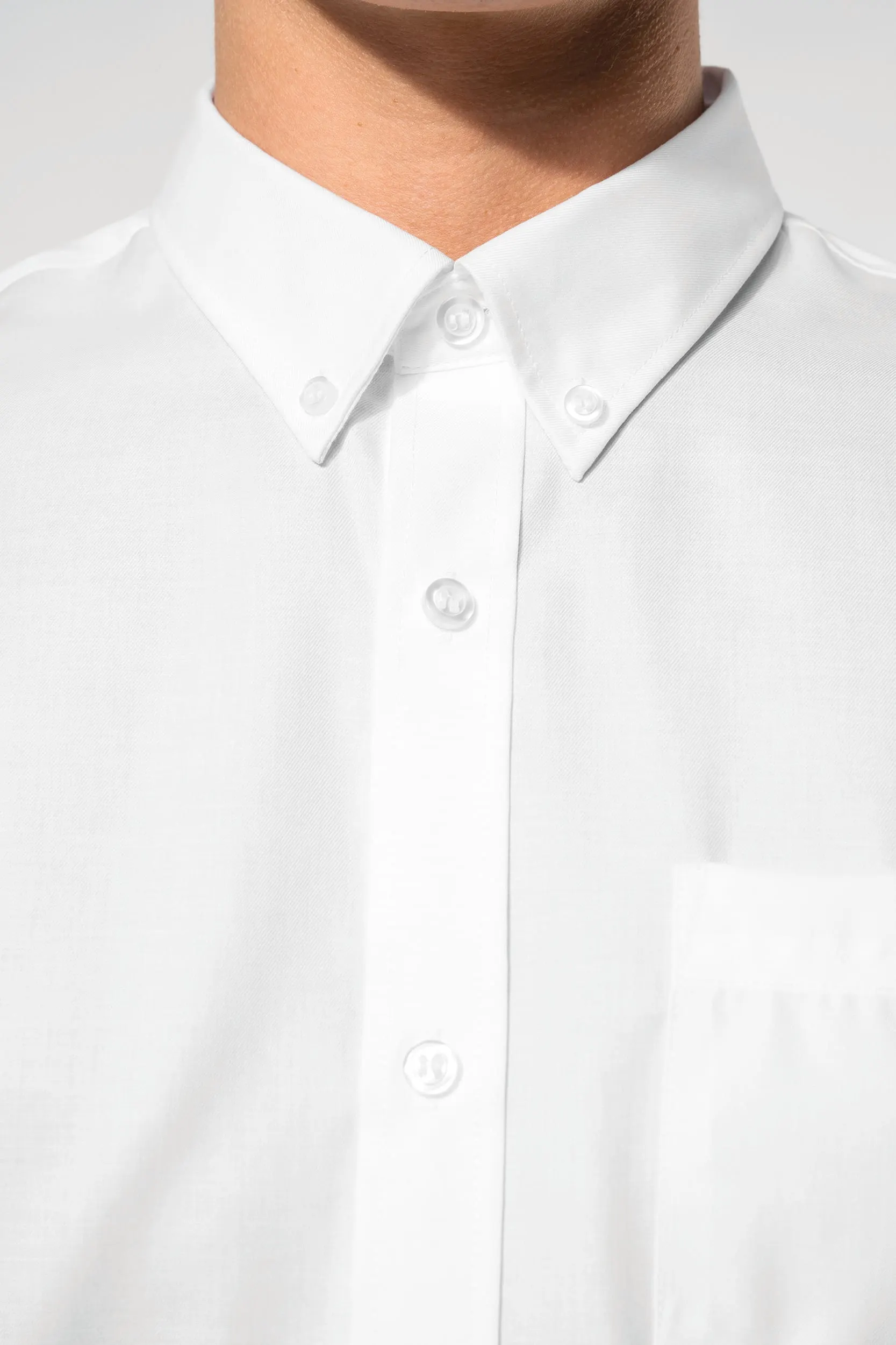 Camisa no-plancha manga larga hombre