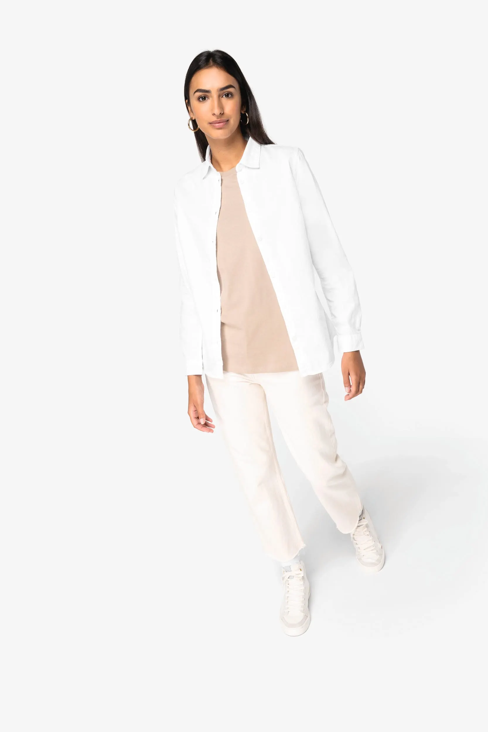Camisa ecorresponsable efecto lavado mujer