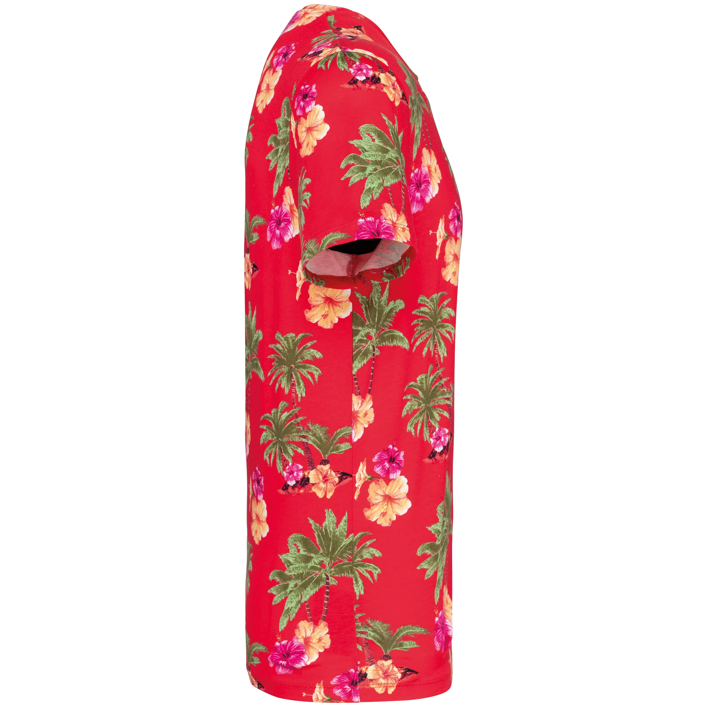Camiseta ecorresponsable con estampado tropical hombre