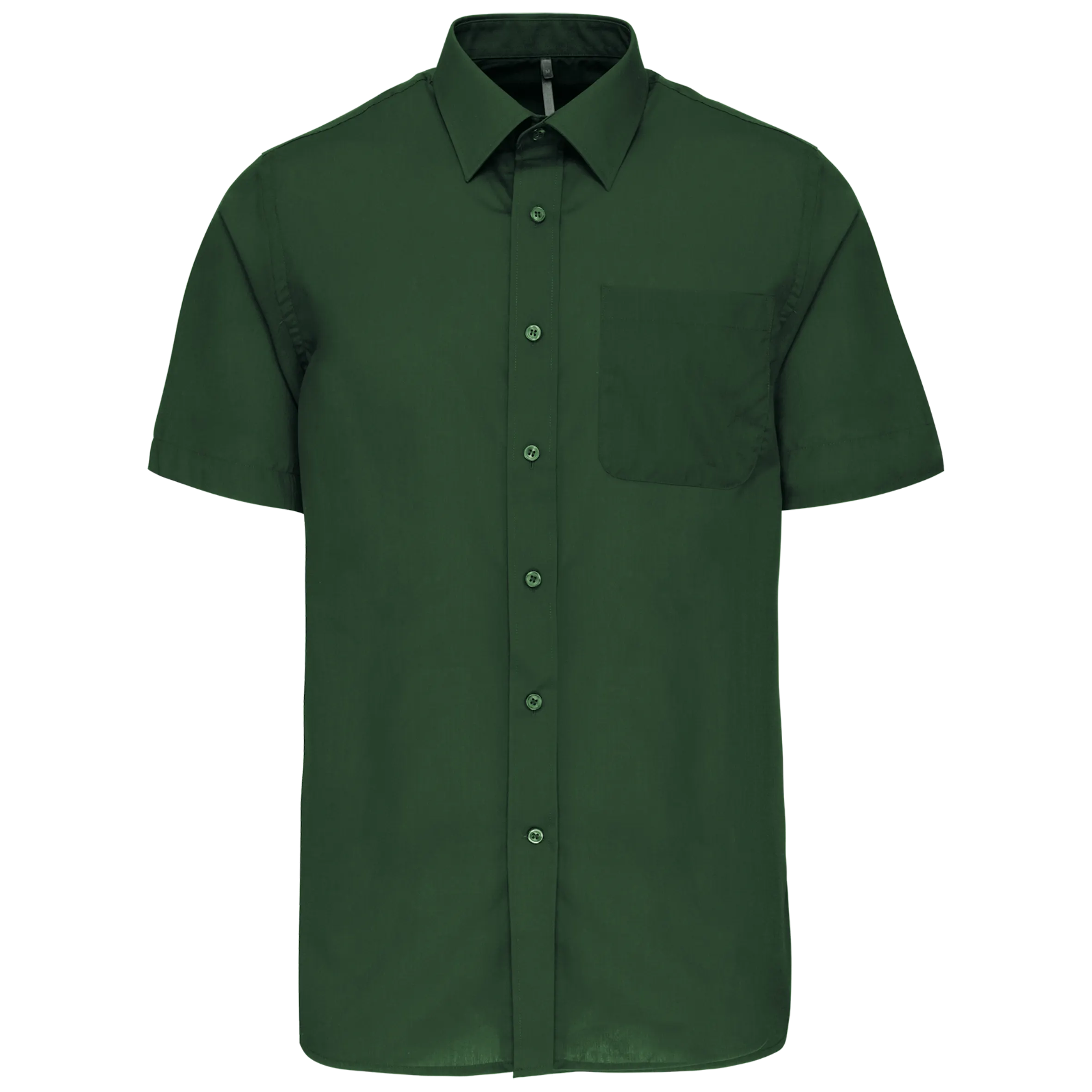 Camisa popelina de polialgodón manga corta de fácil cuidado hombre