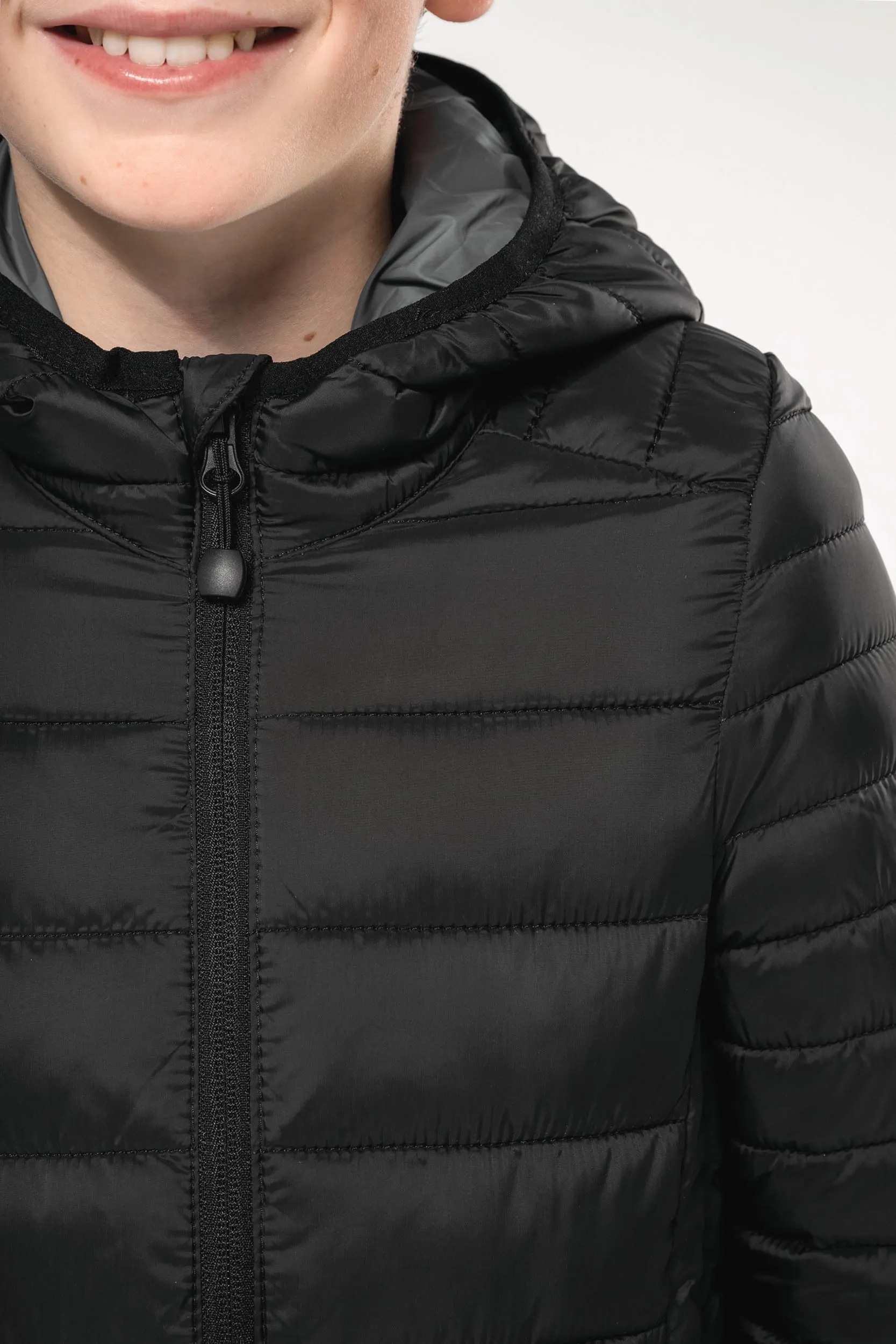 Chaqueta acolchada y ligera con capucha niños