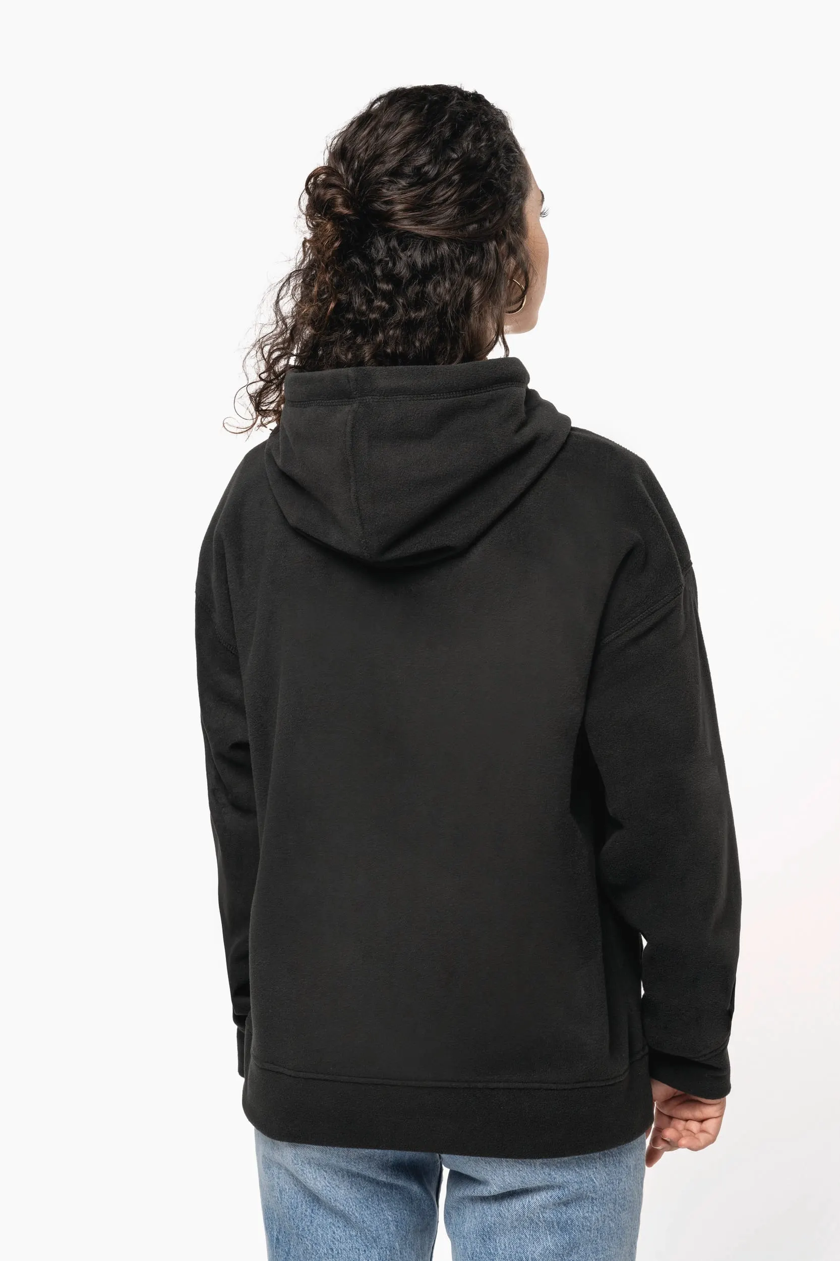 Sudadera oversize con capucha - micropolar reciclado - Unisex