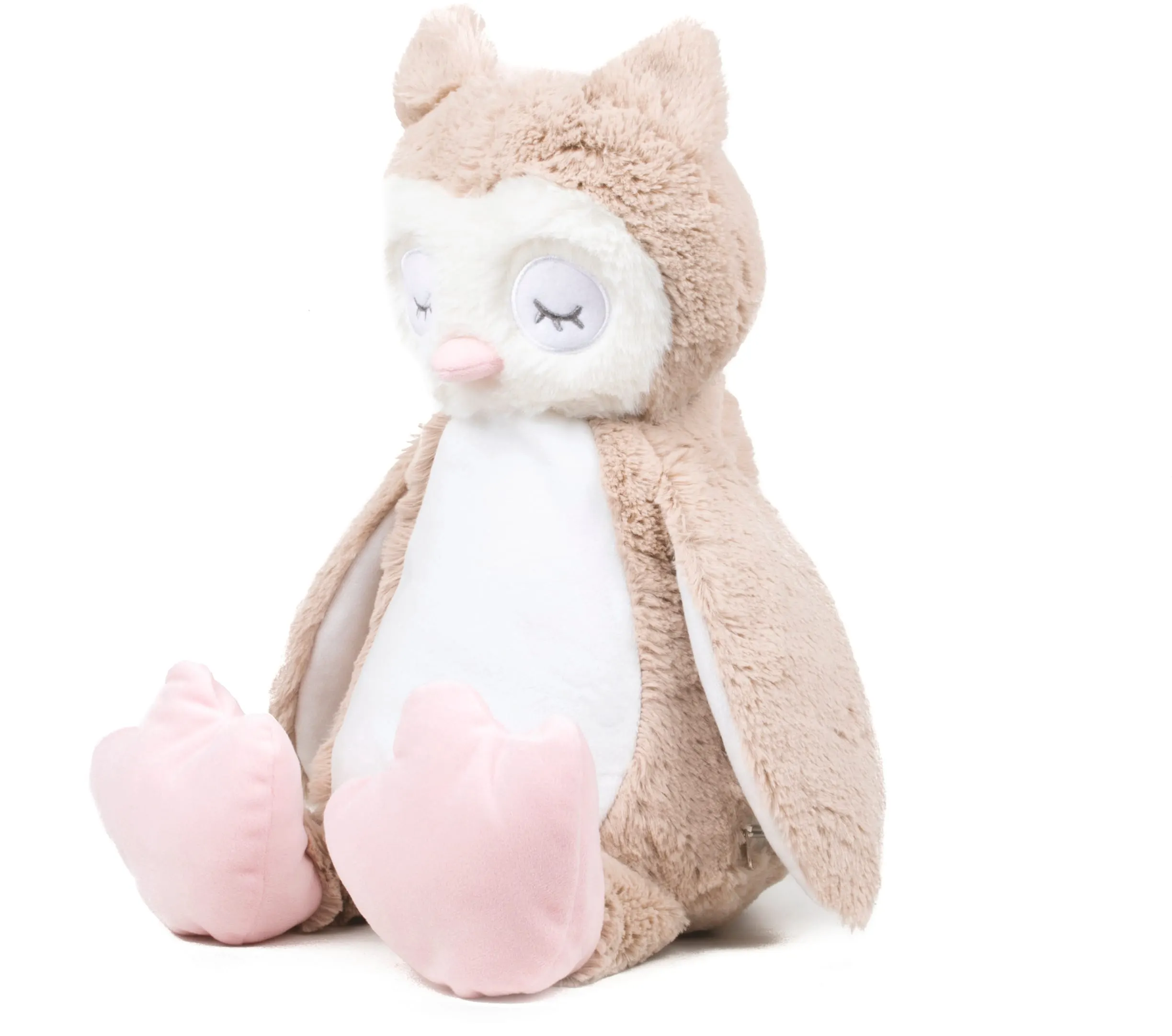 Lechuza de peluche con cremallera