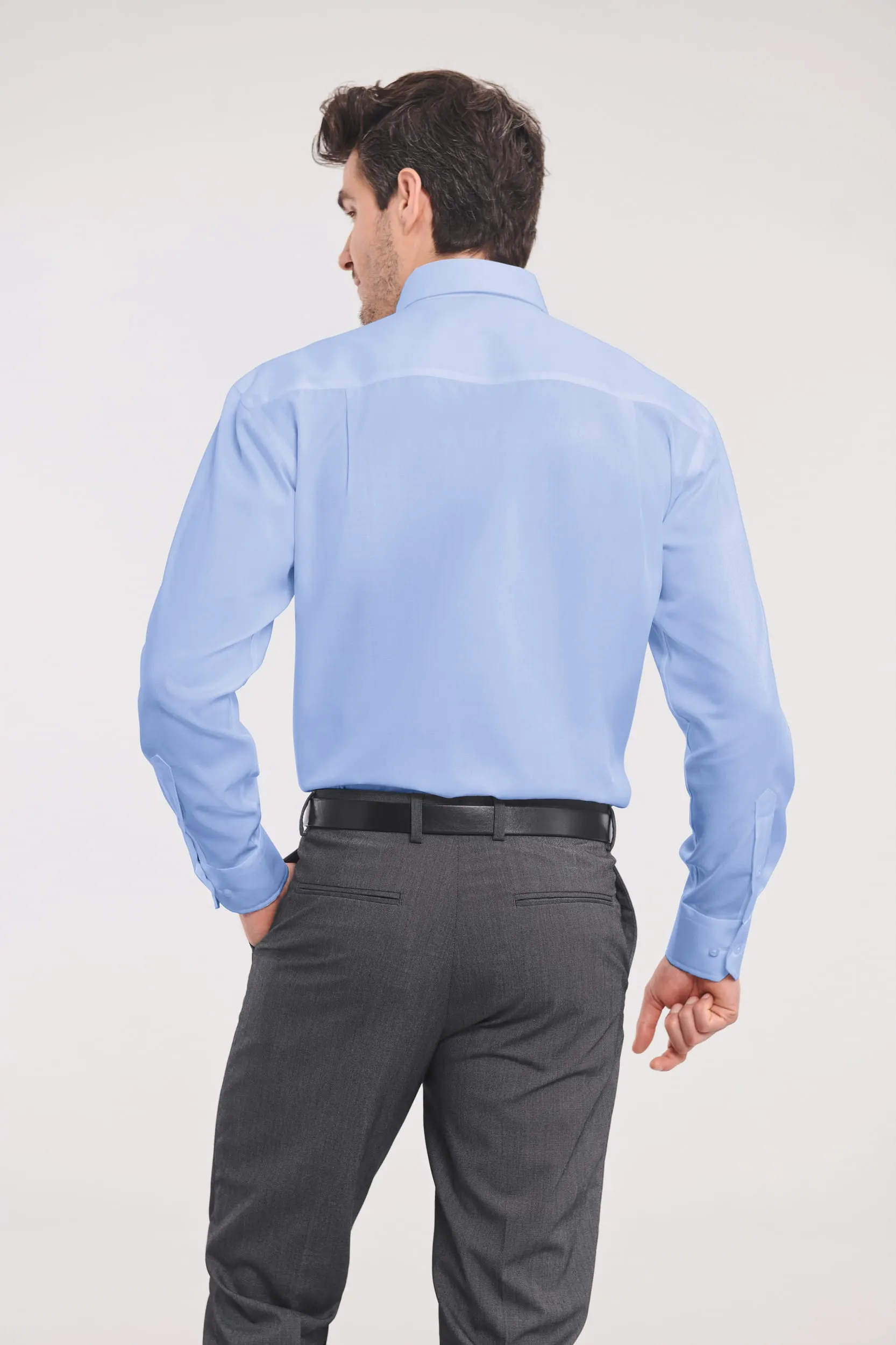 Camisa clásica Non-Iron manga larga hombre