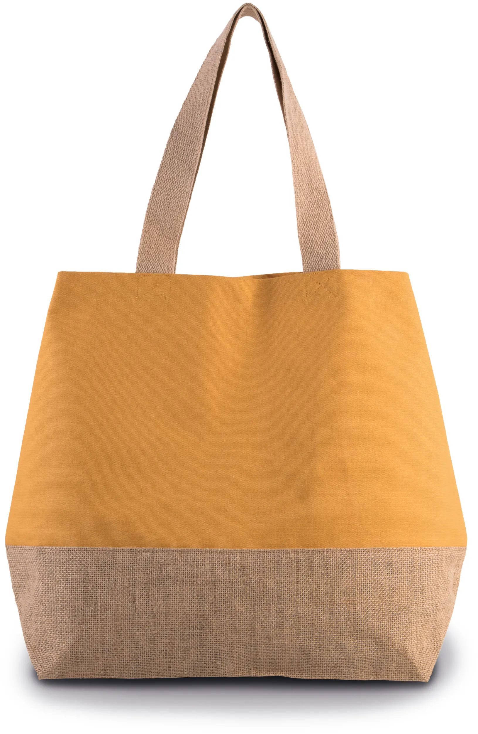 Bolsa shopper de yute & algodón canvas