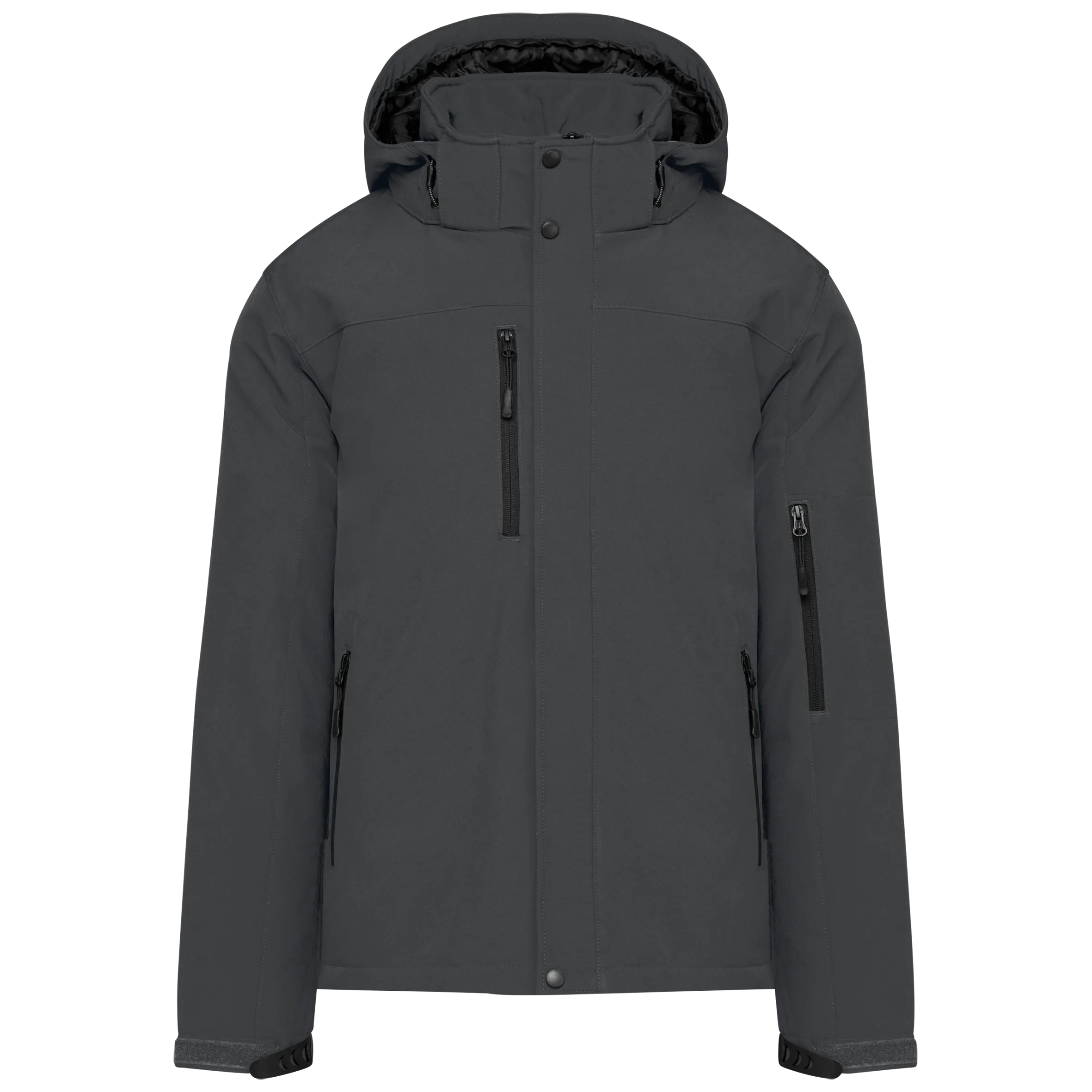 Parka softshell acolchada con capucha hombre