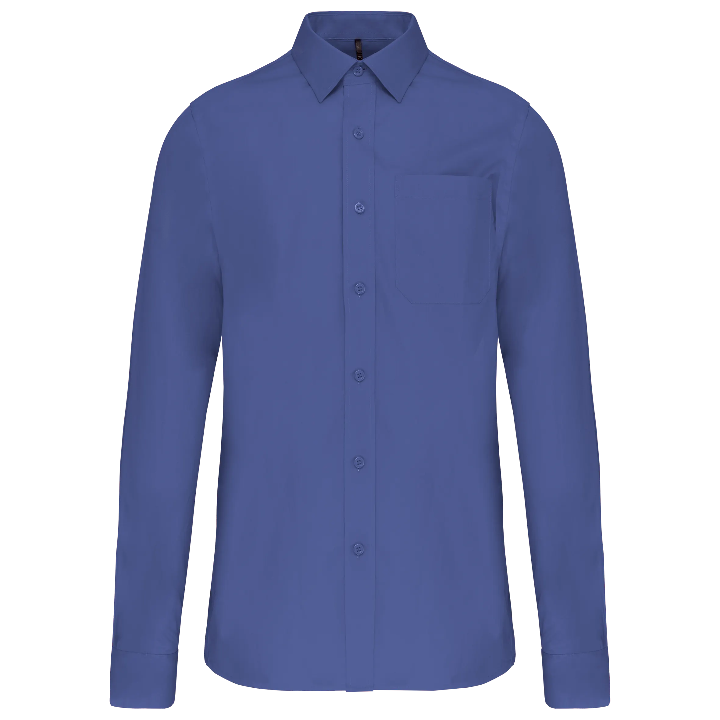 Camisa popelina manga larga hombre