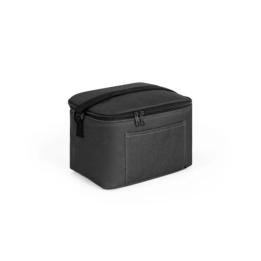 CANCUN. Bolsa térmica de poliéster reciclado 600D con correa de cincha ajustable 7 L