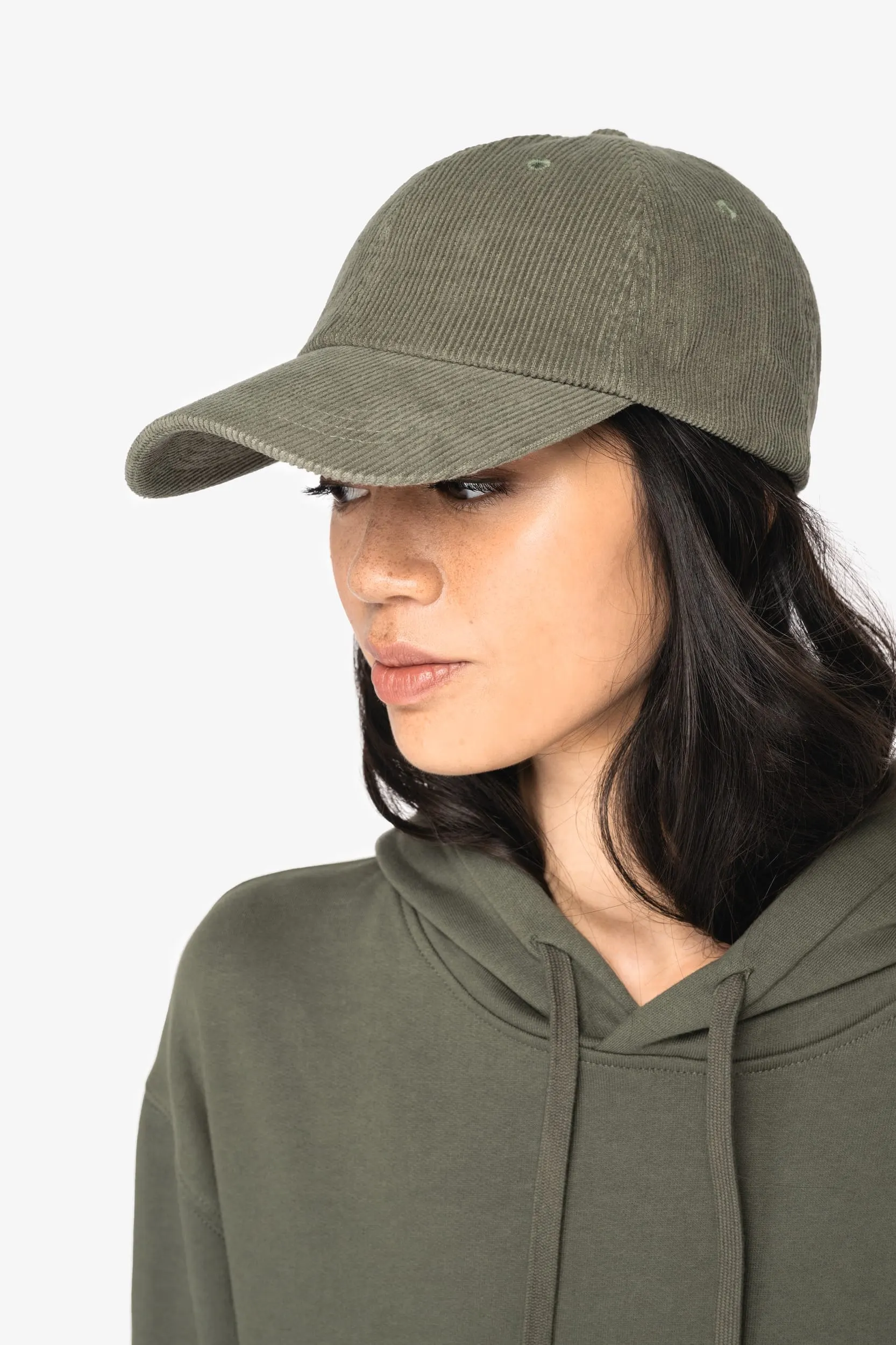 Gorra de pana ecorresponsable 6 paneles unisex