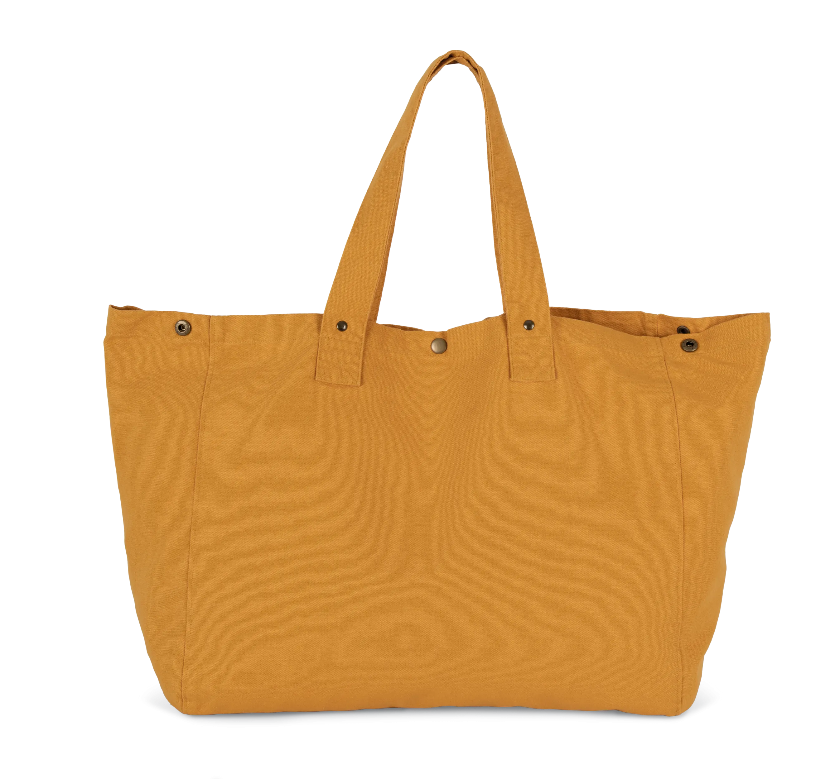 Bolsa shopper de algodón efecto lavado