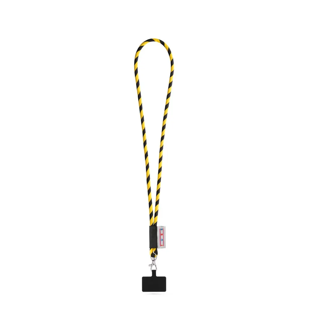 GOSPORT. SET Lanyard TUBE Long (Ø 7 mm) con mosquetón de gatillo de 9 mm y soporte para teléfono móvil