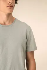 Camiseta ecorresponsable algodón orgánico y lino unisex