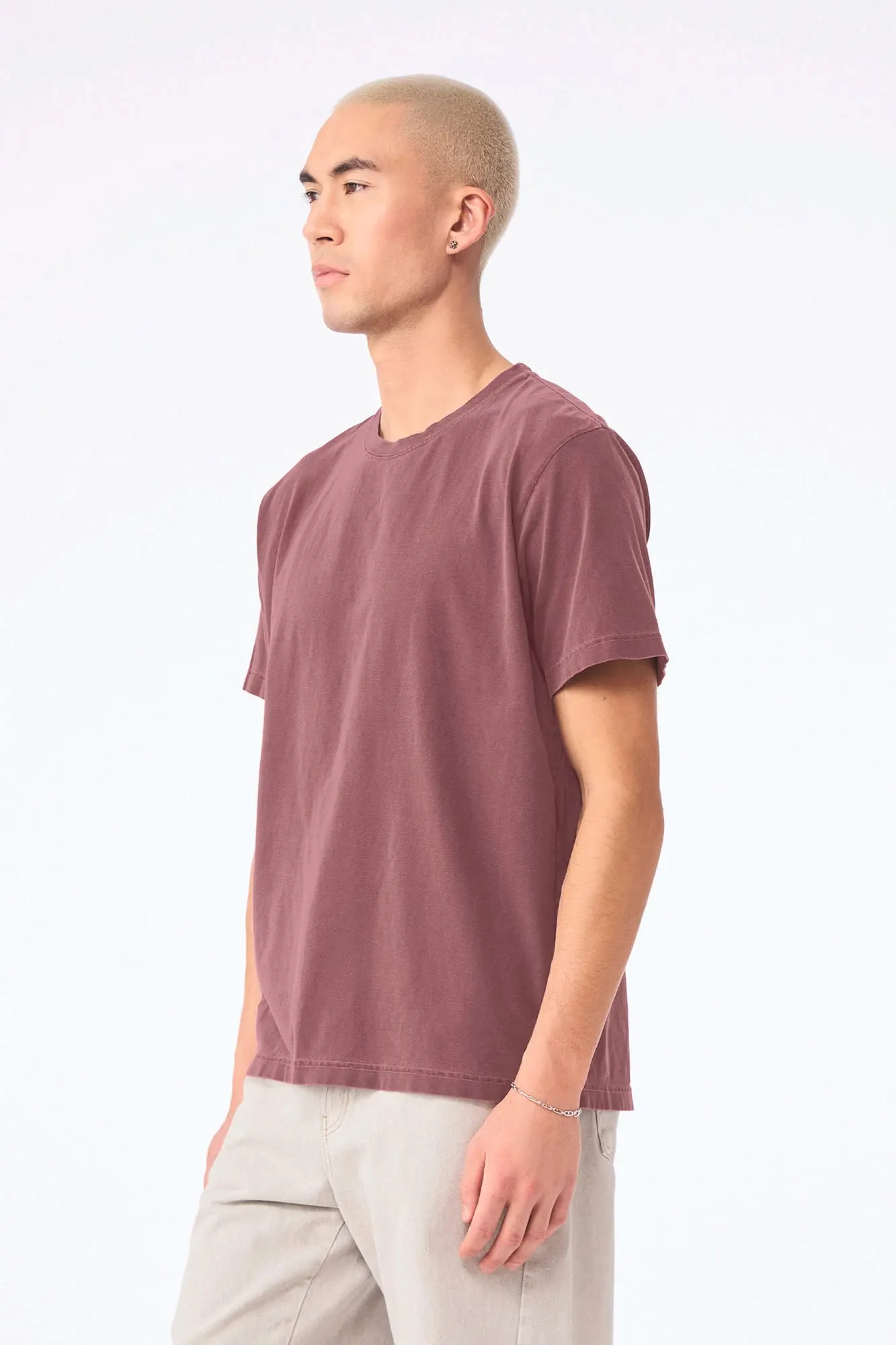 Camiseta de efecto lavado gruesa unisex