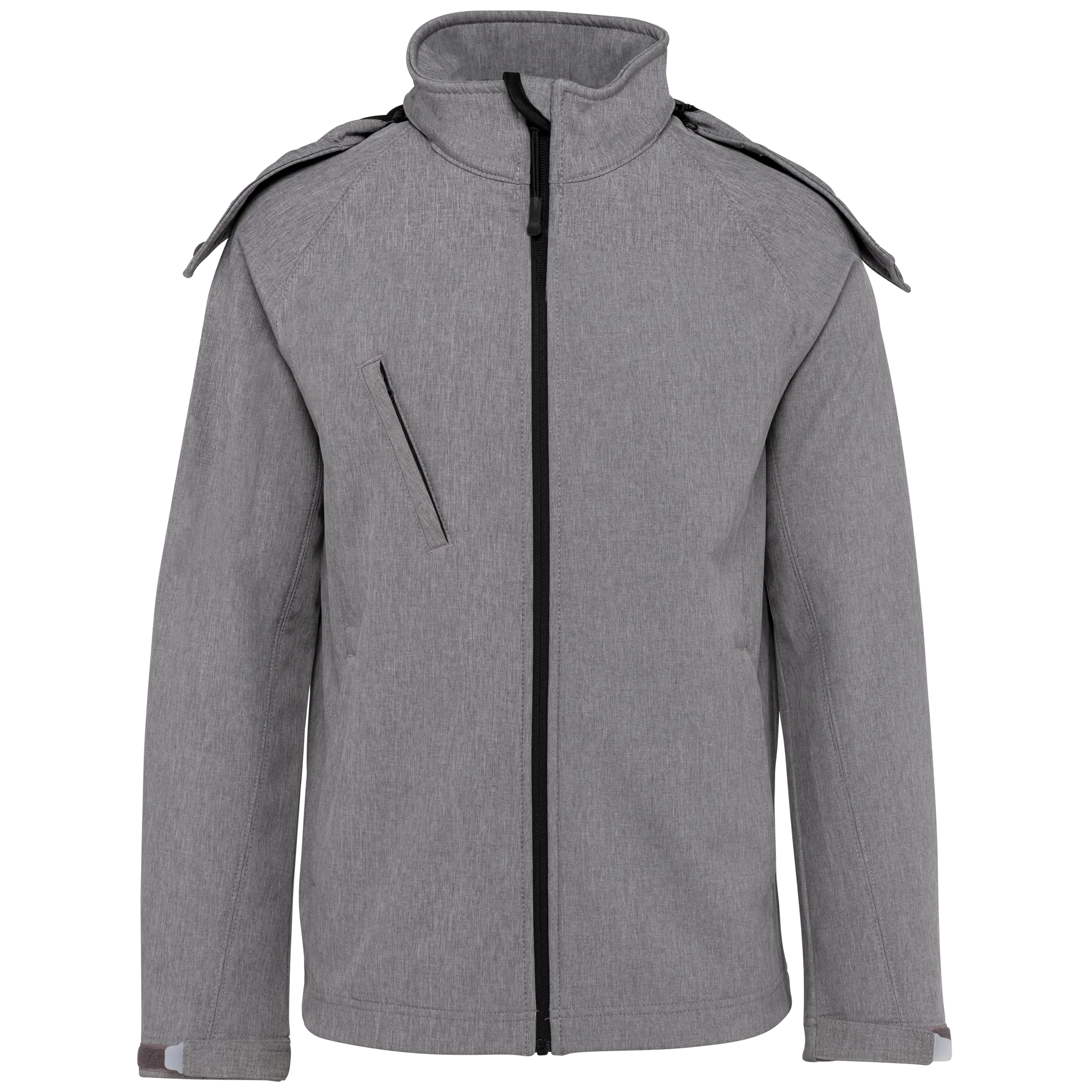 Chaqueta softshell con capucha extraíble mujer