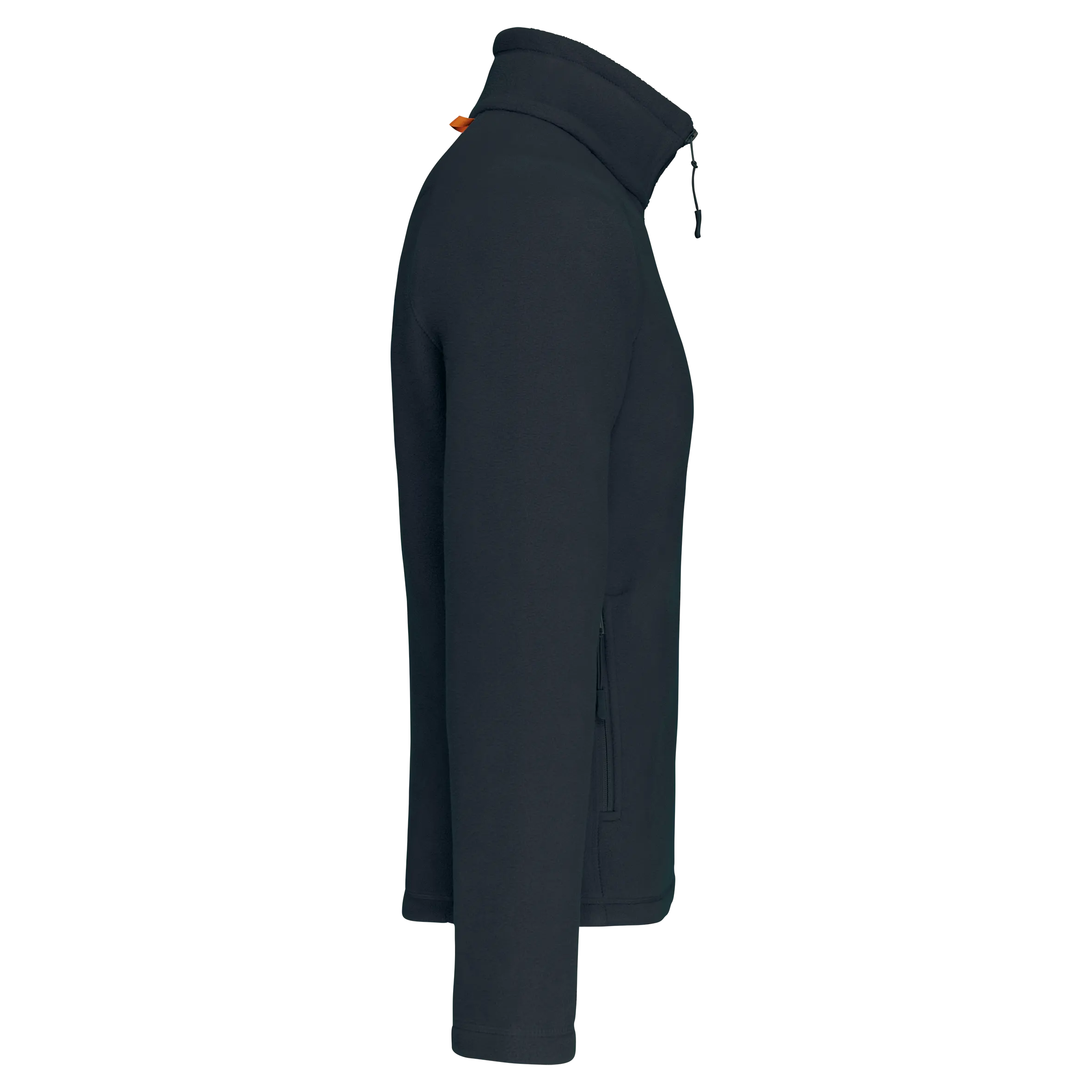 Chaqueta micropolar con cremallera y mangas raglán hombre