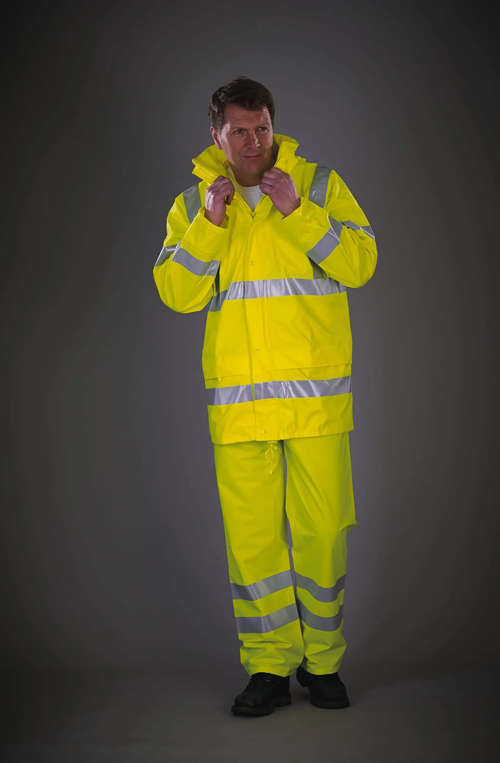 Chaqueta Alta Visibilidad Soft Flex transpirable para lluvia