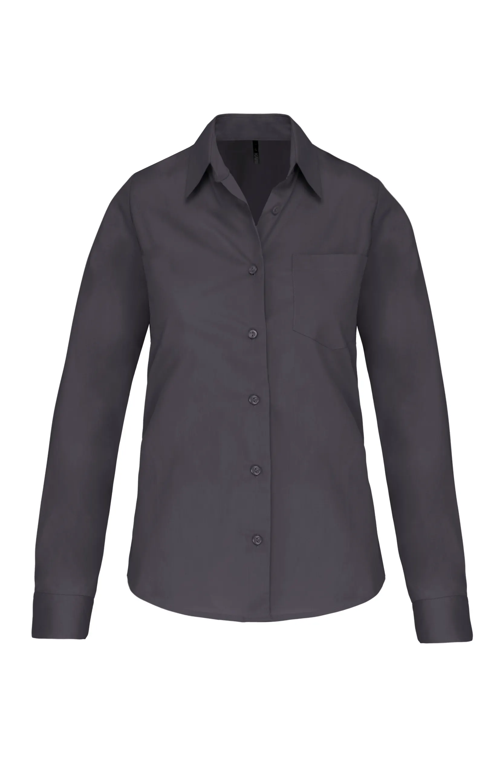 Camisa popelina manga larga mujer
