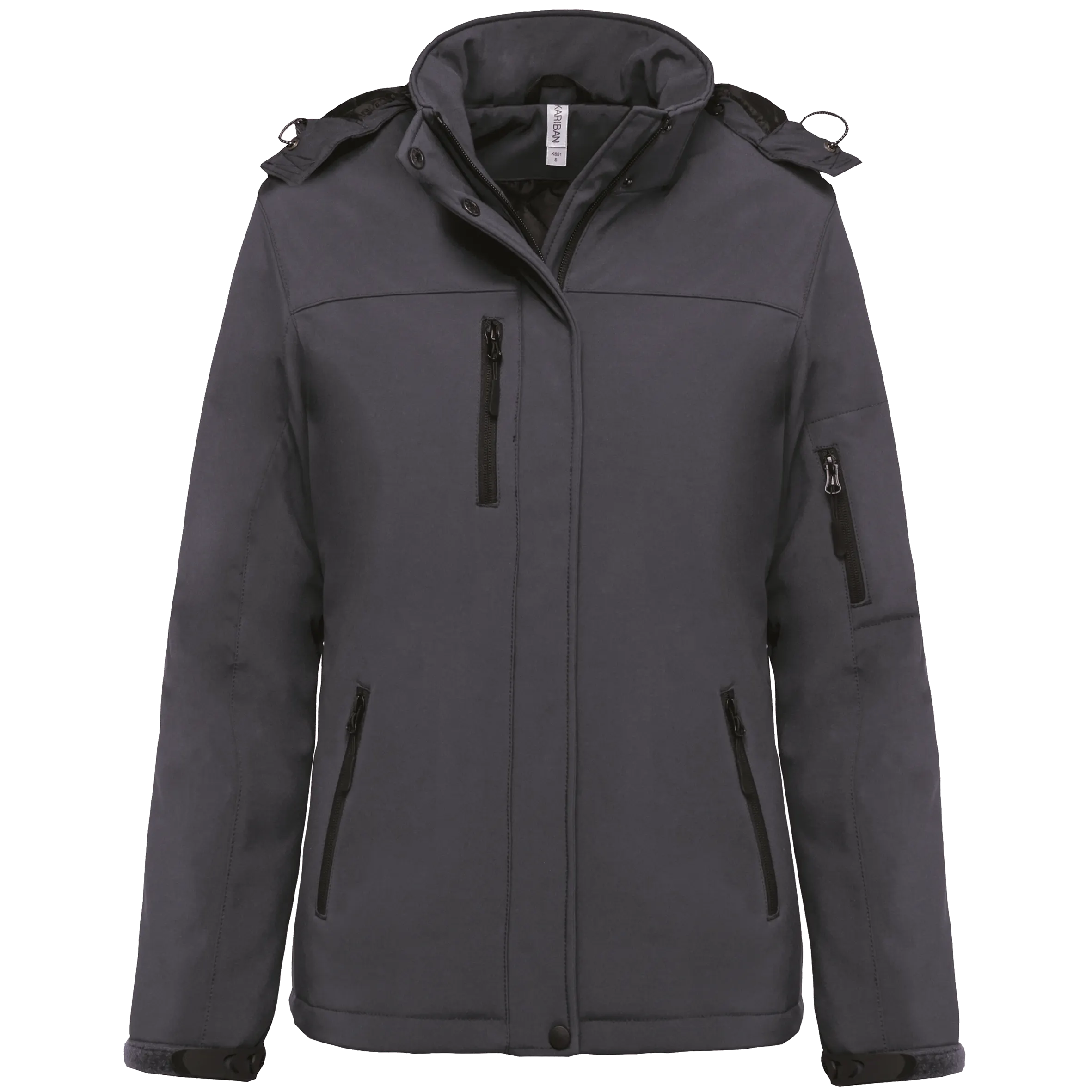 Parka softshell acolchada con capucha mujer