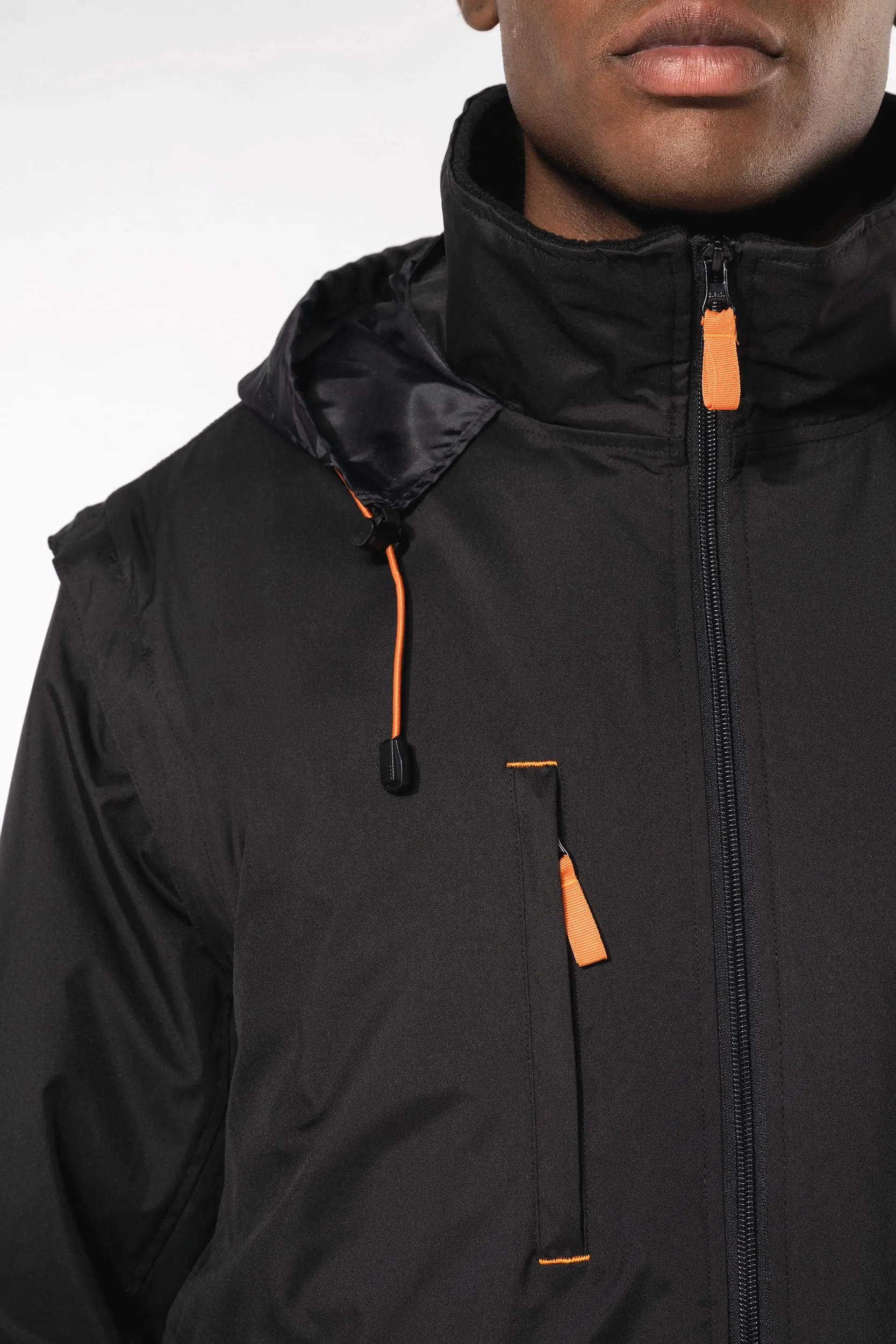 Chaqueta con mangas amovibles hombre