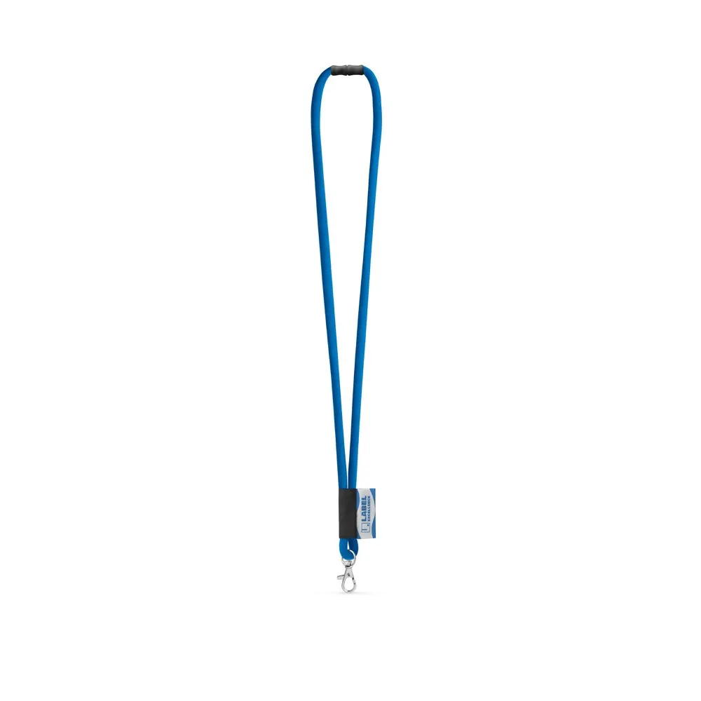 WISBECH. SET Lanyard TUBE Long (Ø 7 mm) con mosquetón de gatillo de 9 mm y cierre de seguridad de Ø 7 mm
