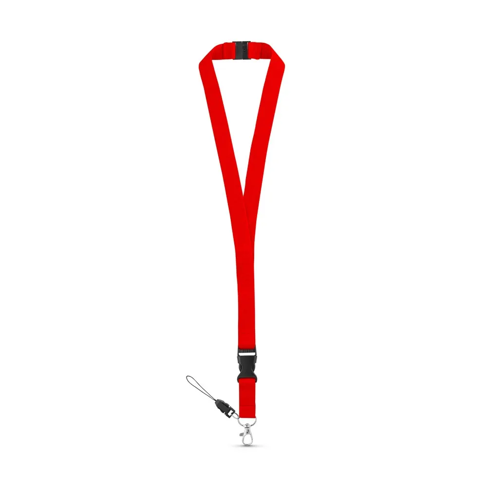 MURRAY. Lanyard de poliéster con mosquetón metálico
