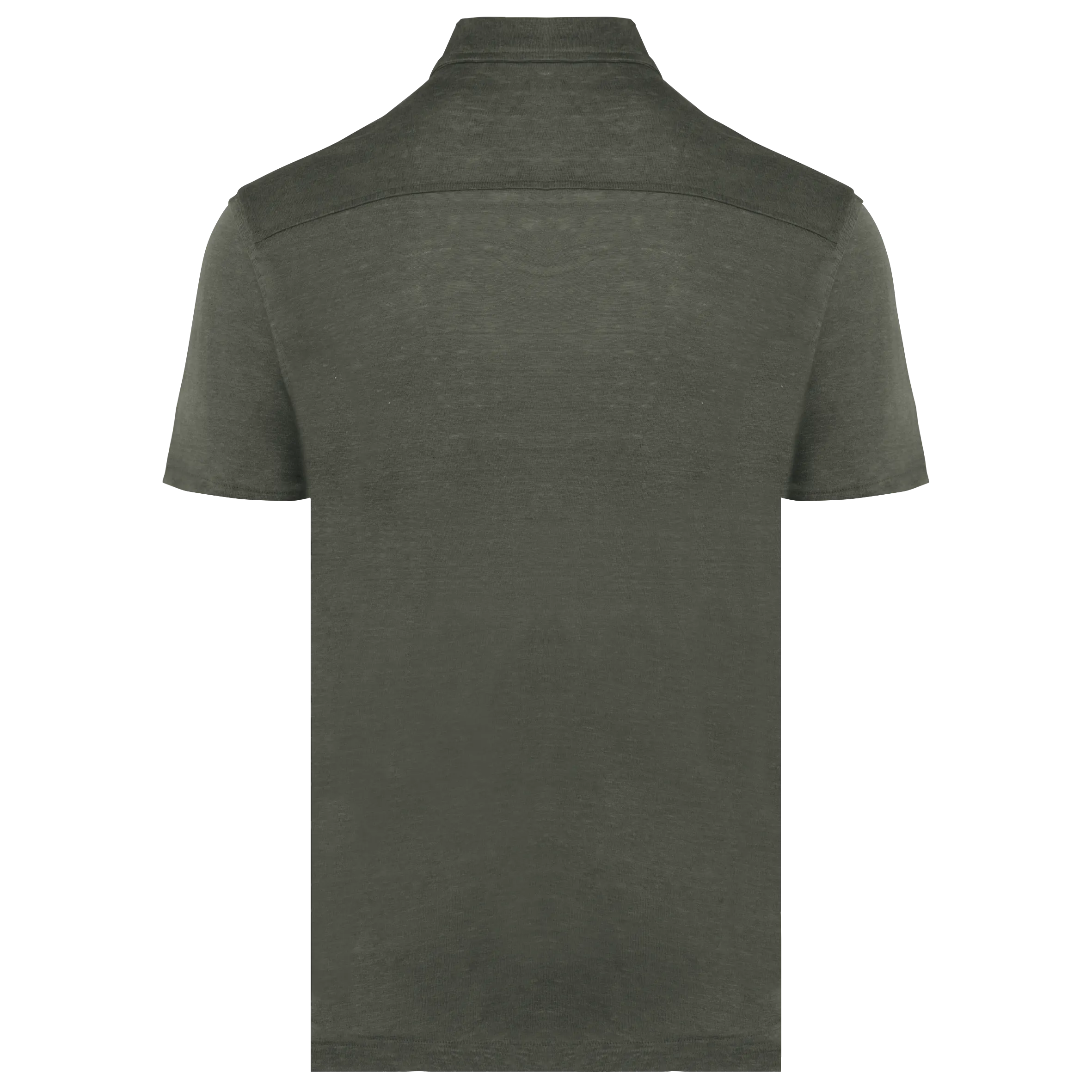 Camisa manga corta de lino hombre
