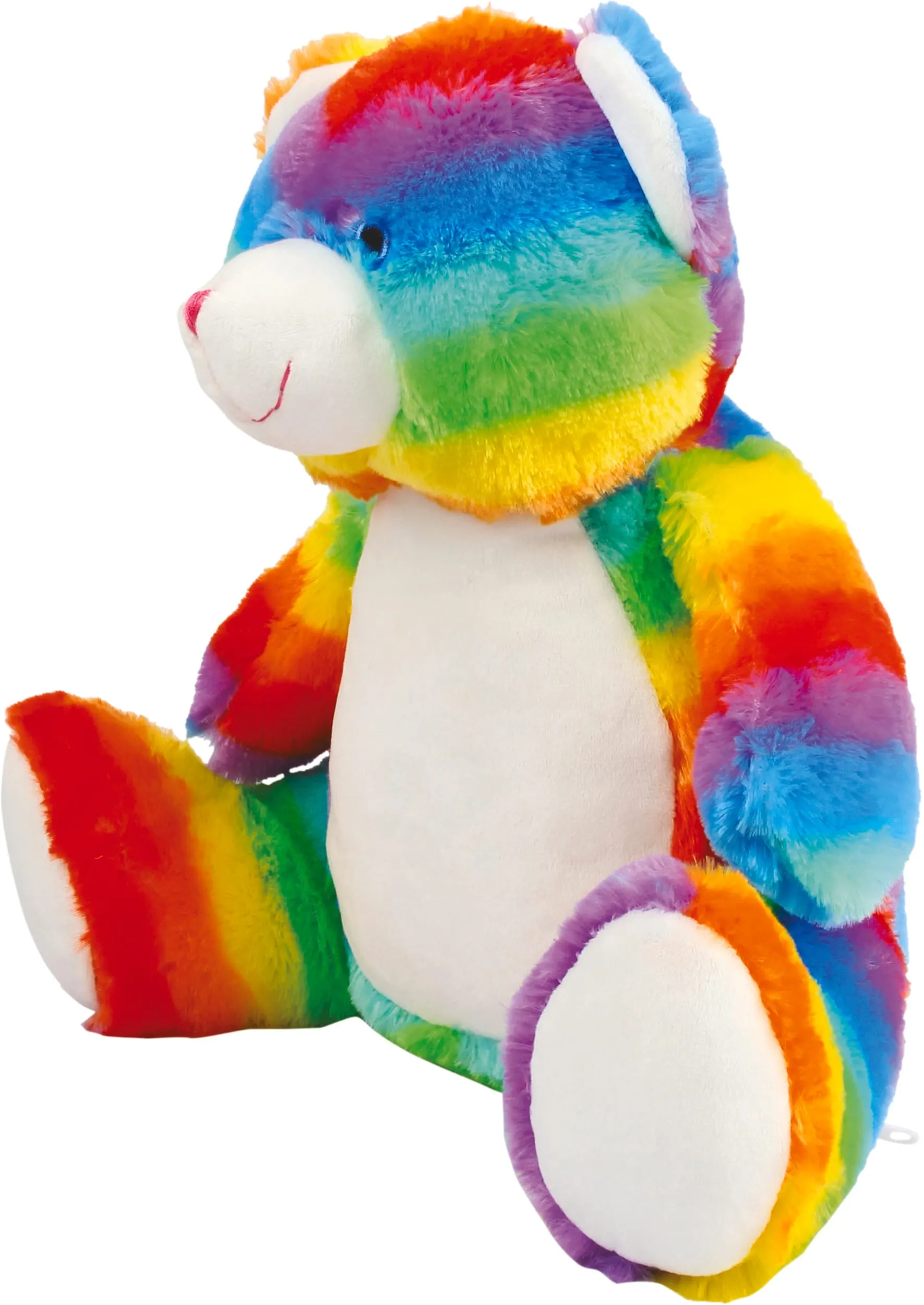 Oso de peluche multicolor con cremallera