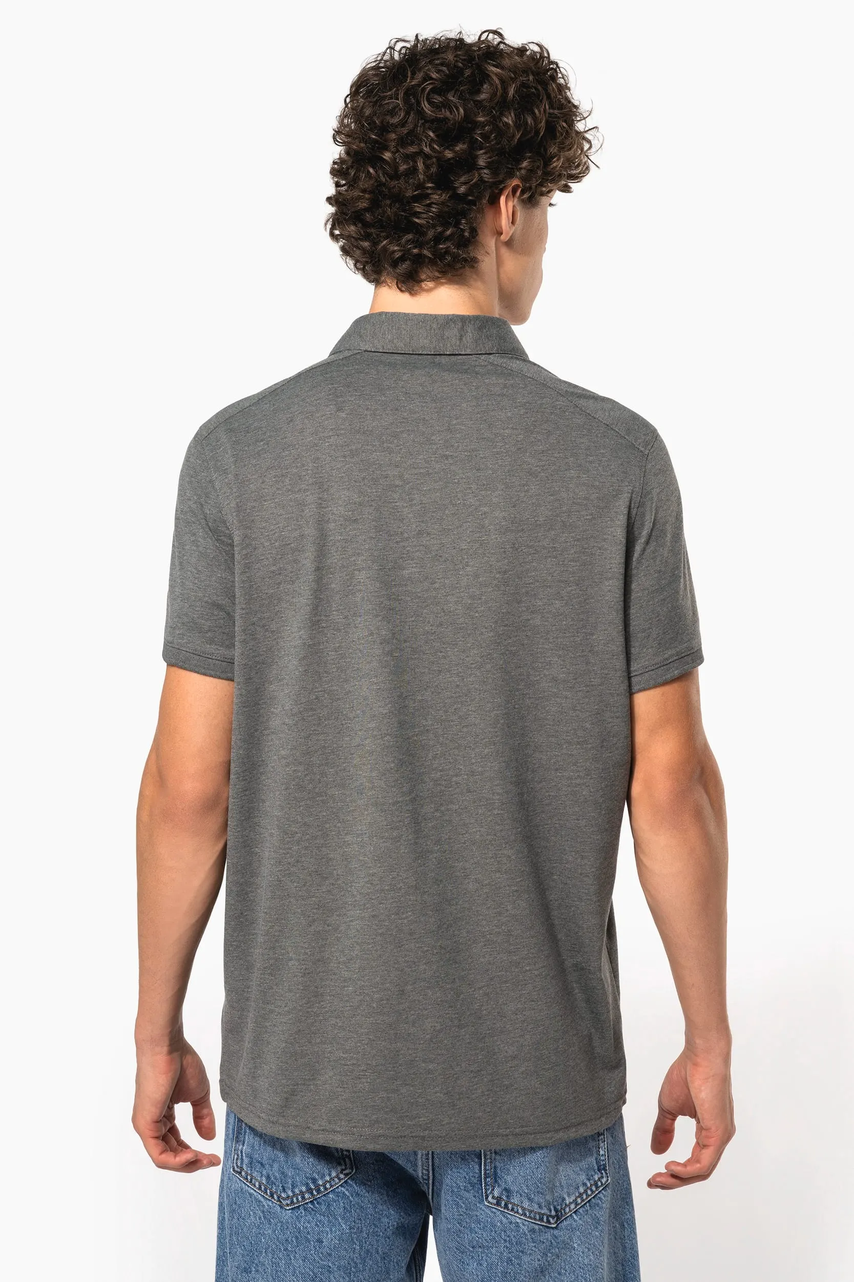 Polo jersey manga corta hombre