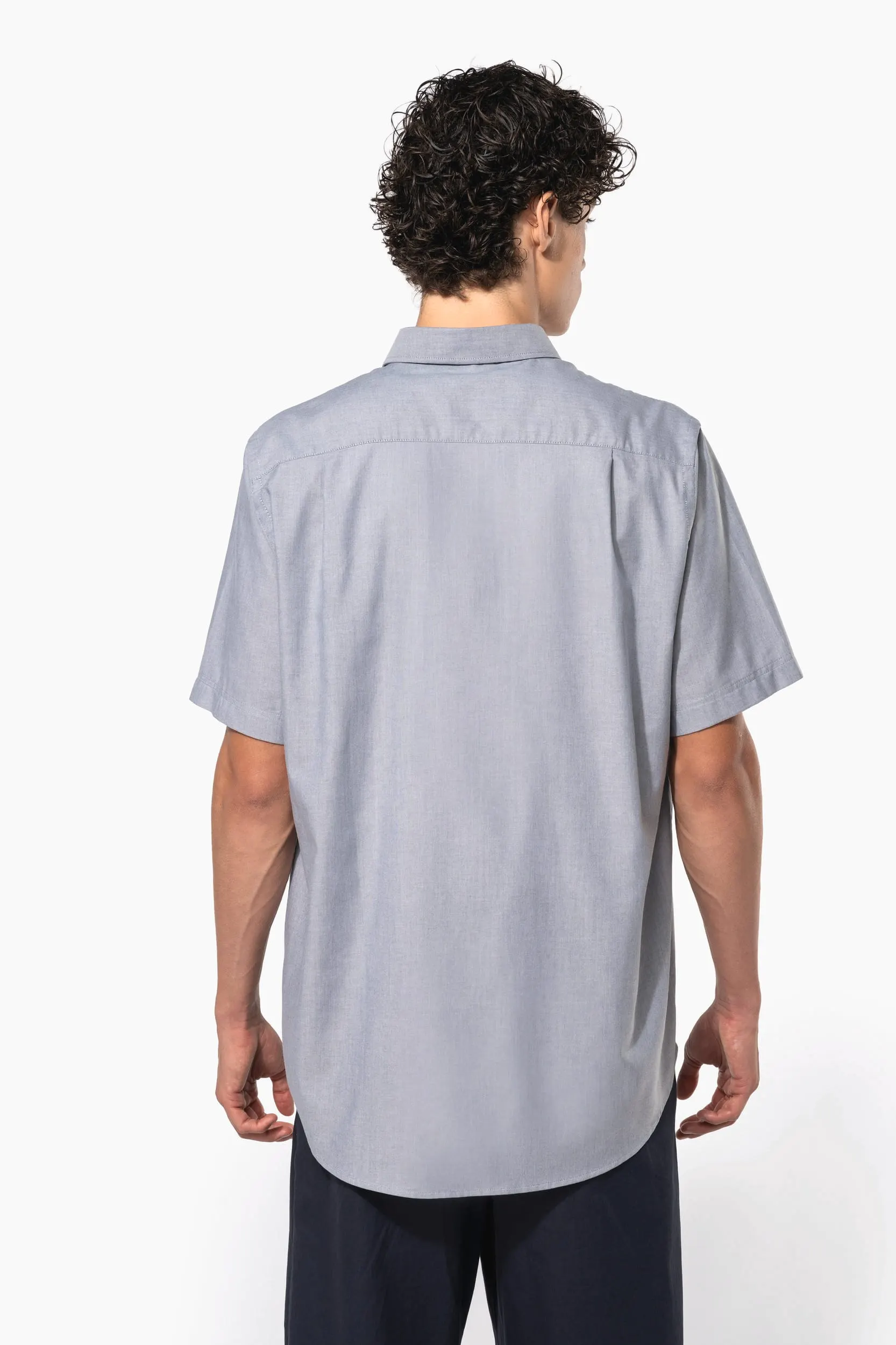 Camisa oxford manga corta hombre