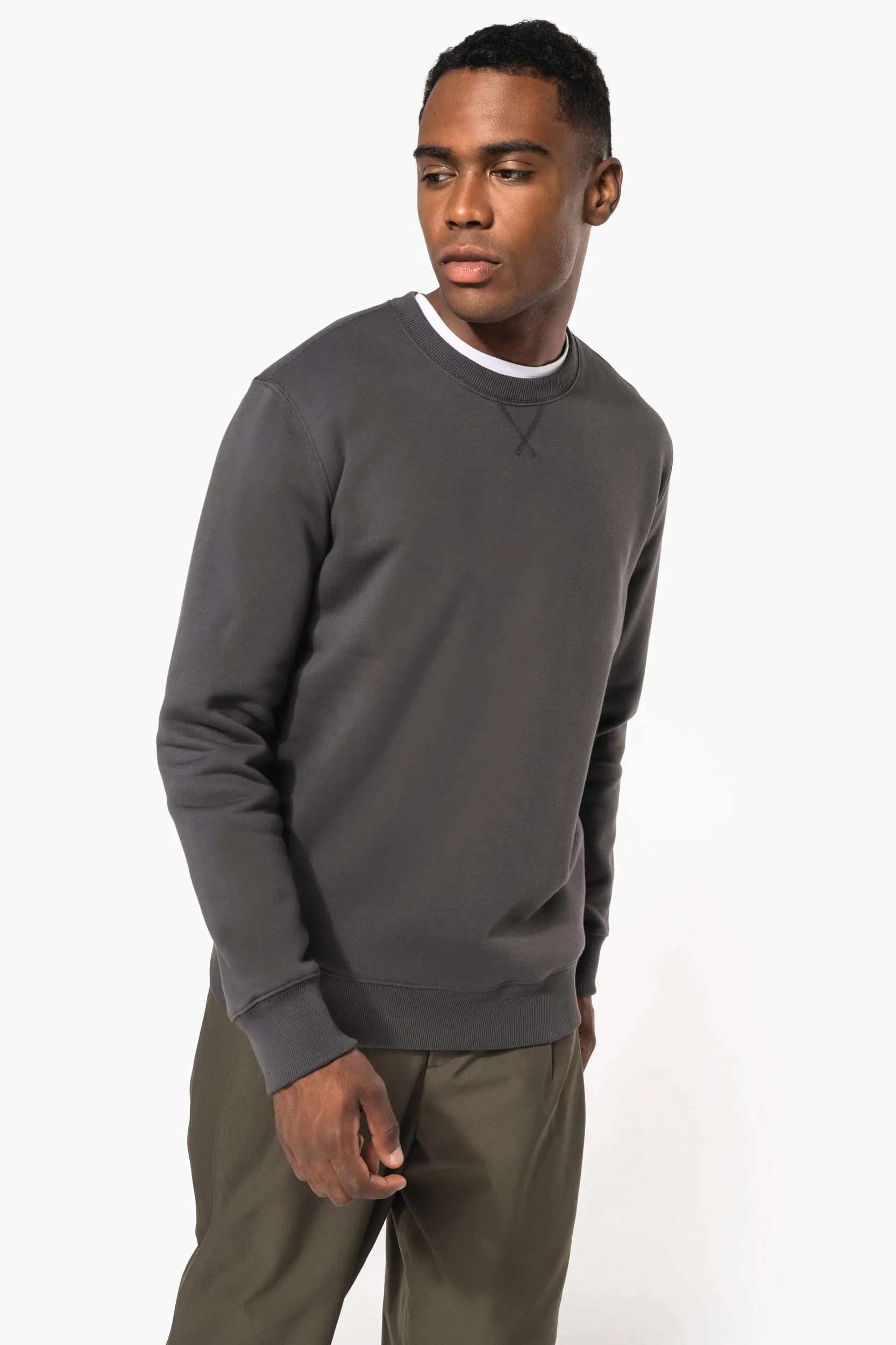 Sudadera cuello redondo