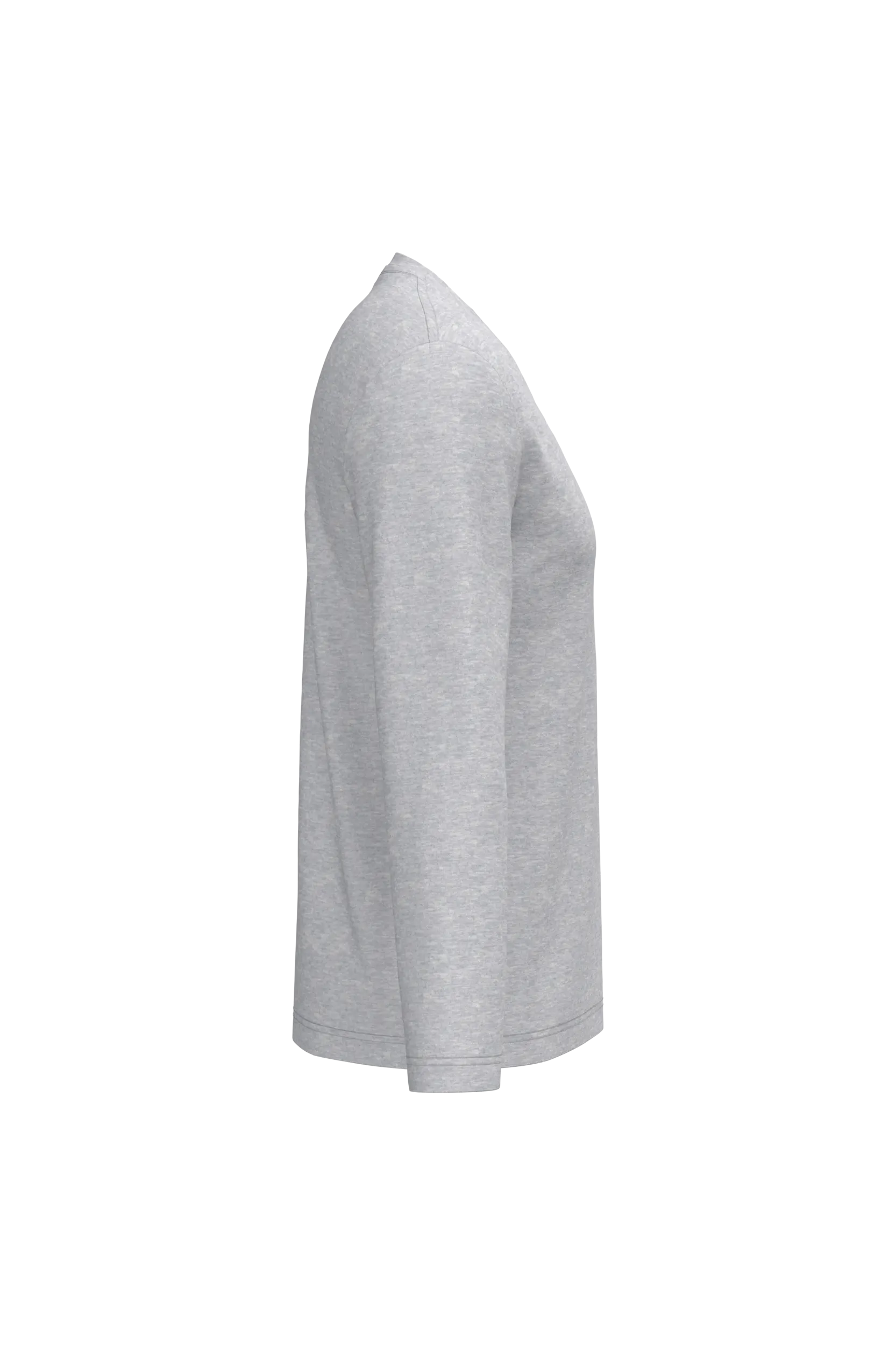 Camiseta manga larga y cuello de pico hombre
