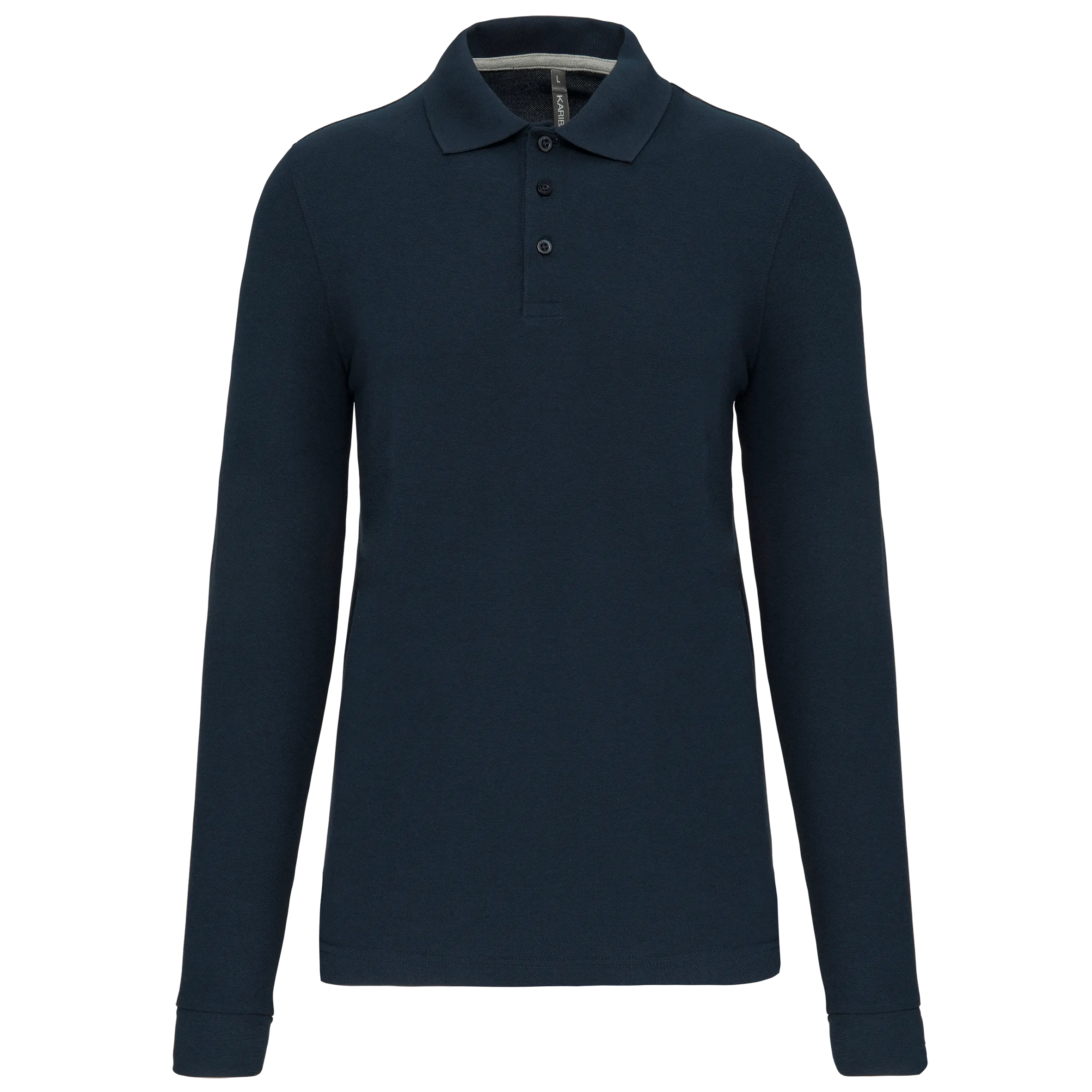 Polo Antibacteriano manga larga hombre