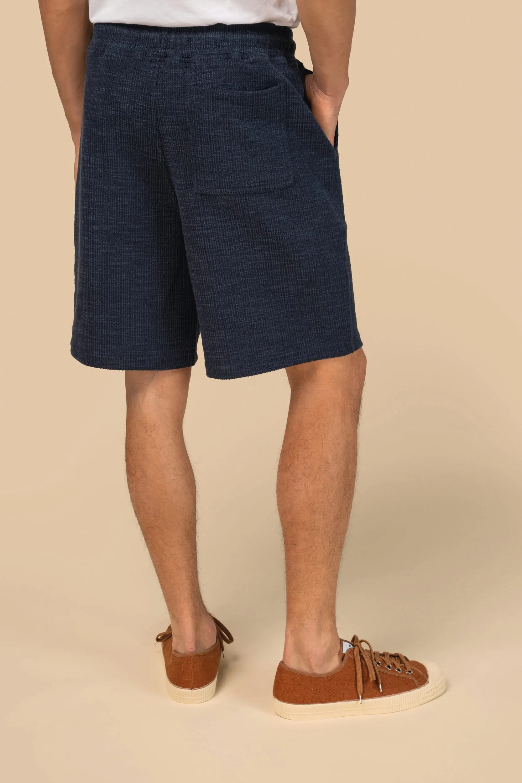 Bermuda texturizada para hombre