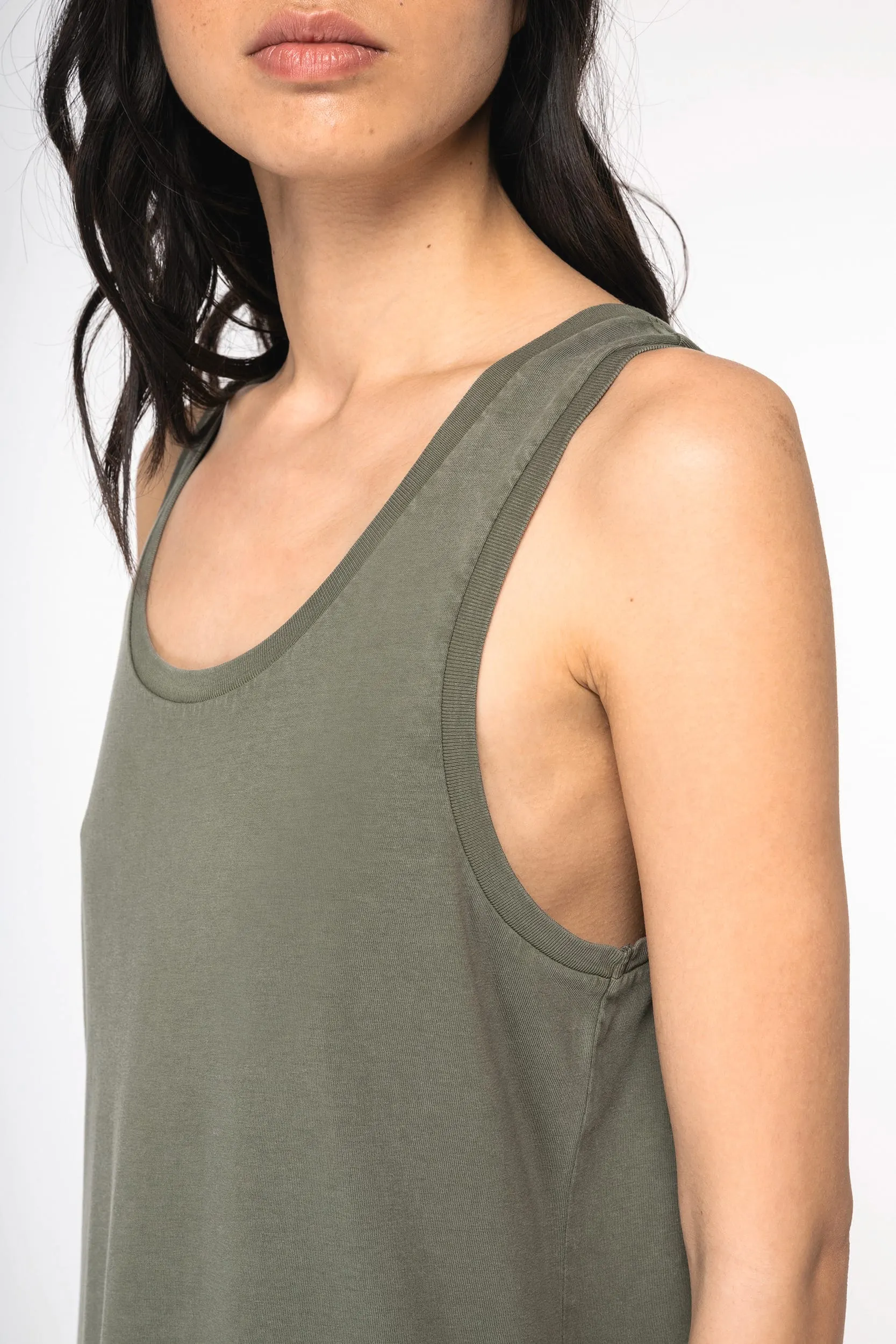 Vestido ecorresponsable efecto lavado de punto jersey mujer