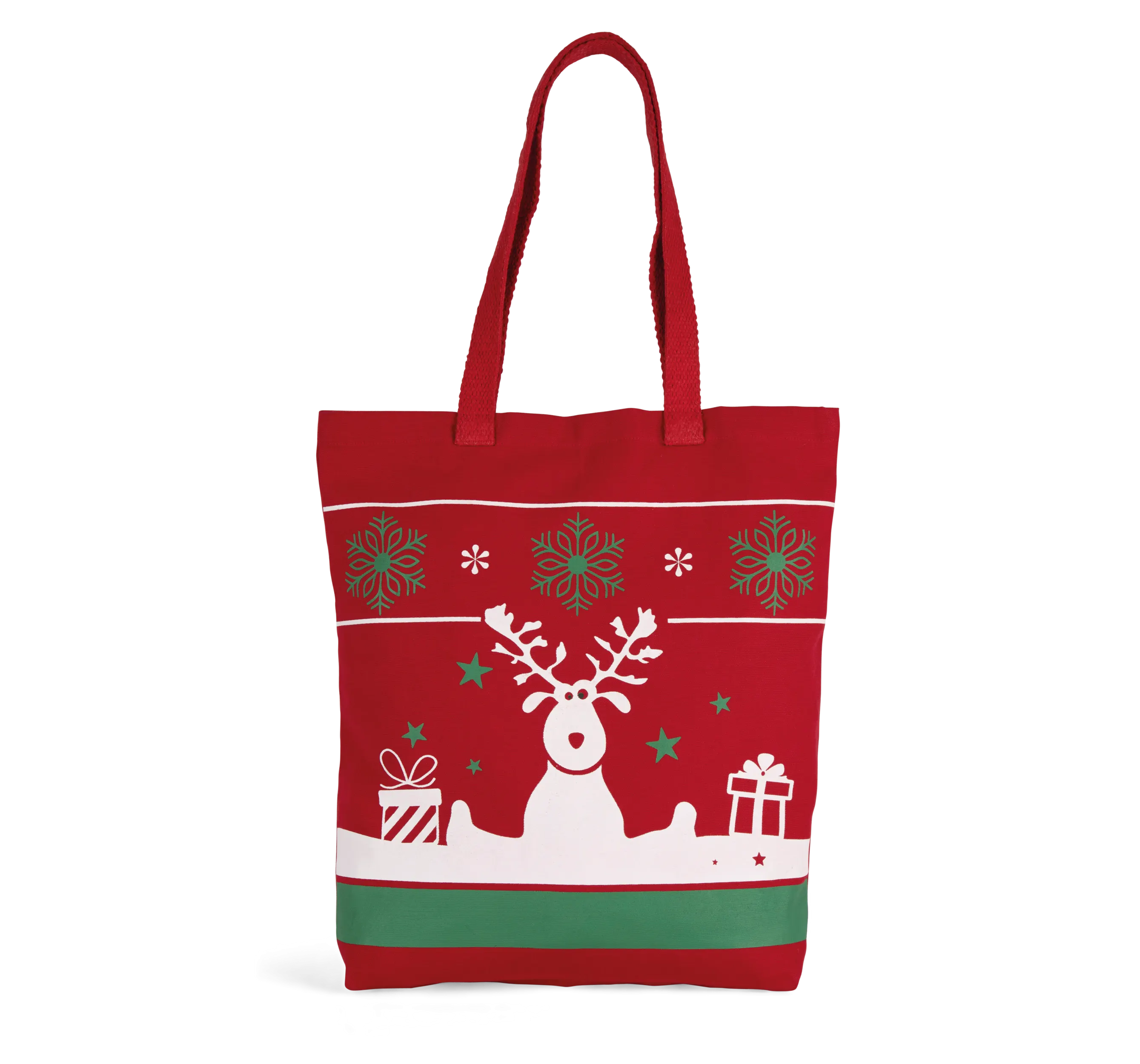 Bolsa shopper con motivos navideños