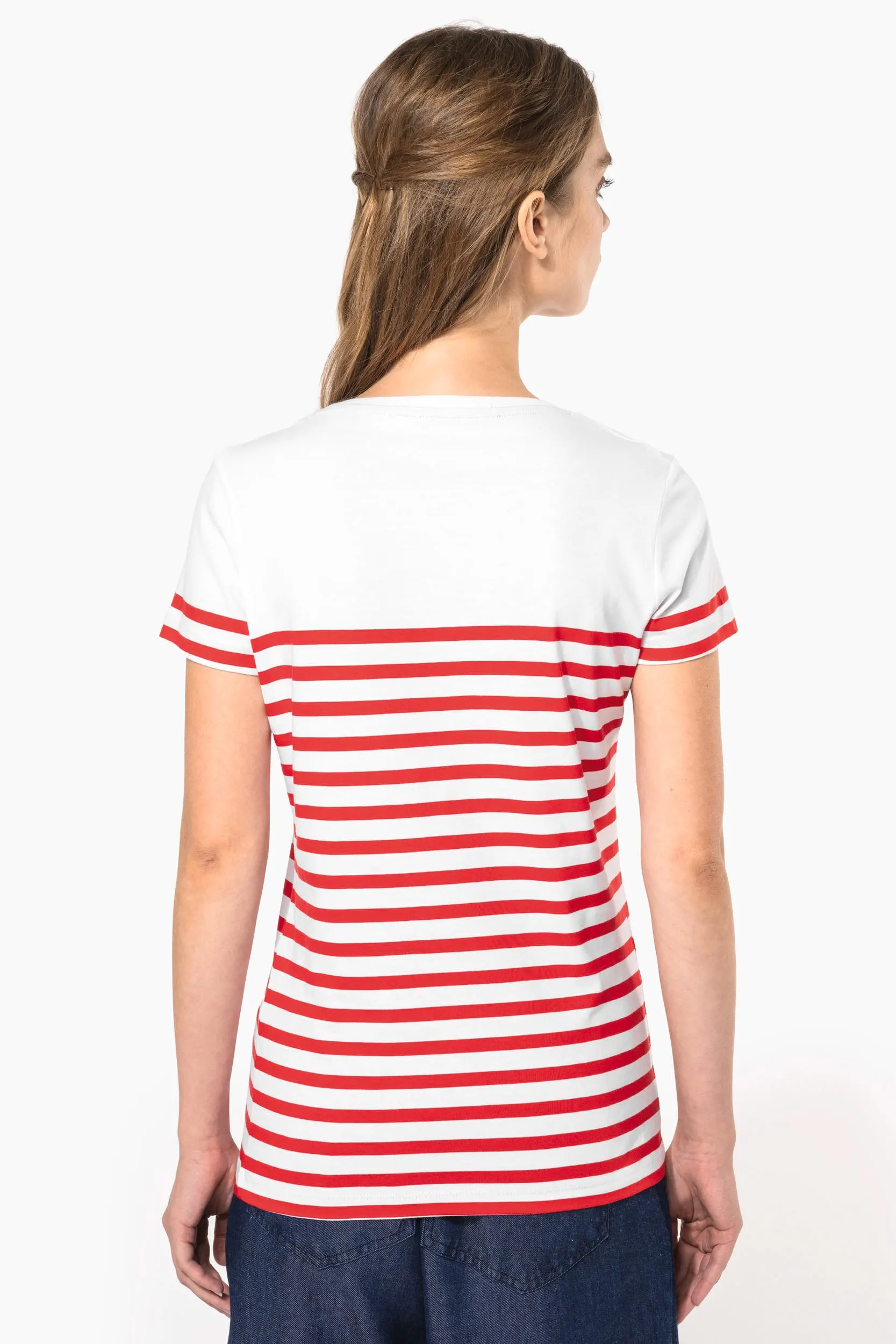 Camiseta marinera algodón orgánico mujer