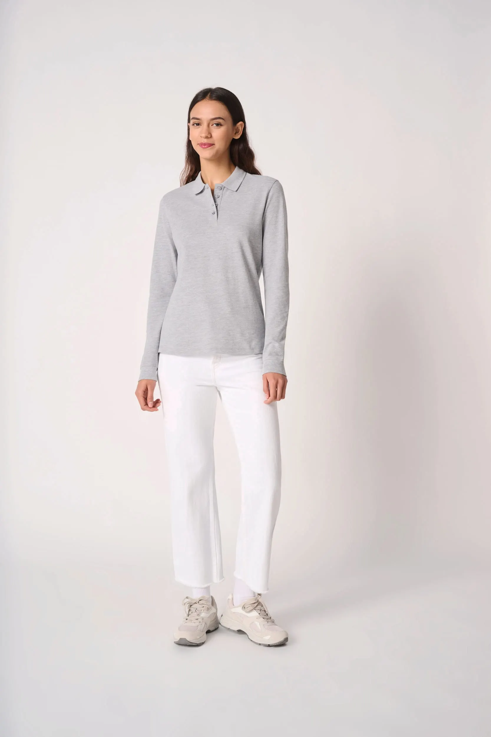 Polo punto piqué LSL mujer