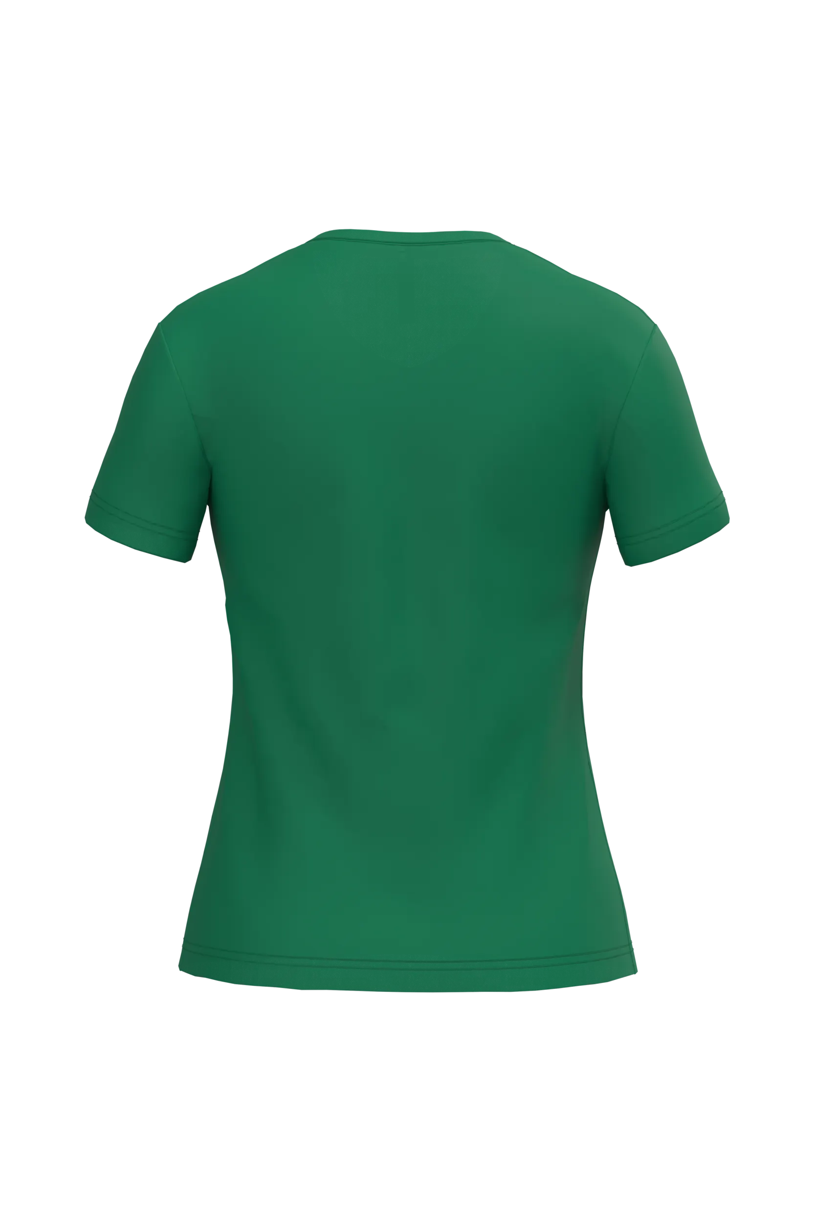 Camiseta de manga cota y cuello de pico mujer