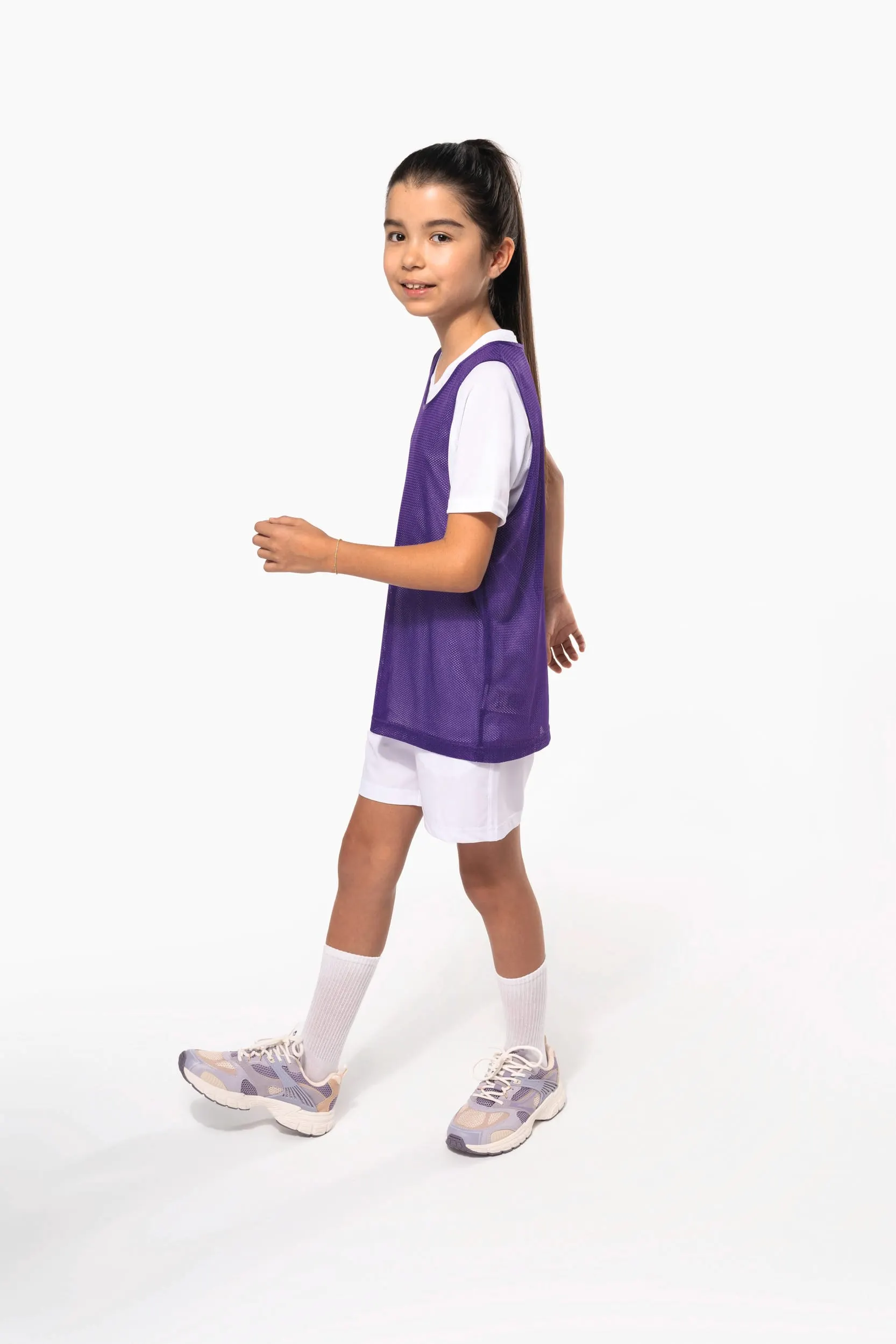 Peto ligero de rejilla multi-deportes para niños
