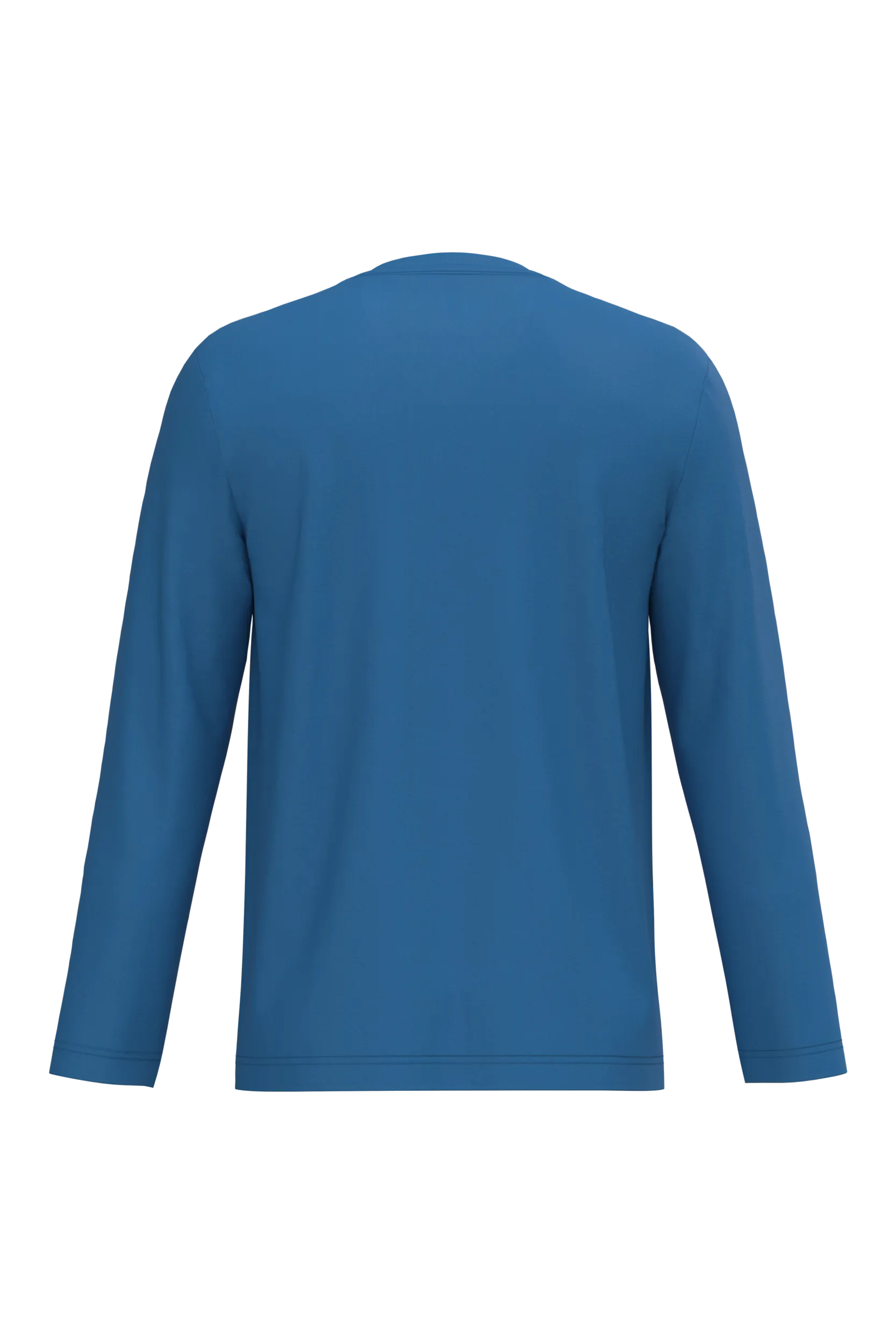 Camiseta manga larga y cuello de pico hombre