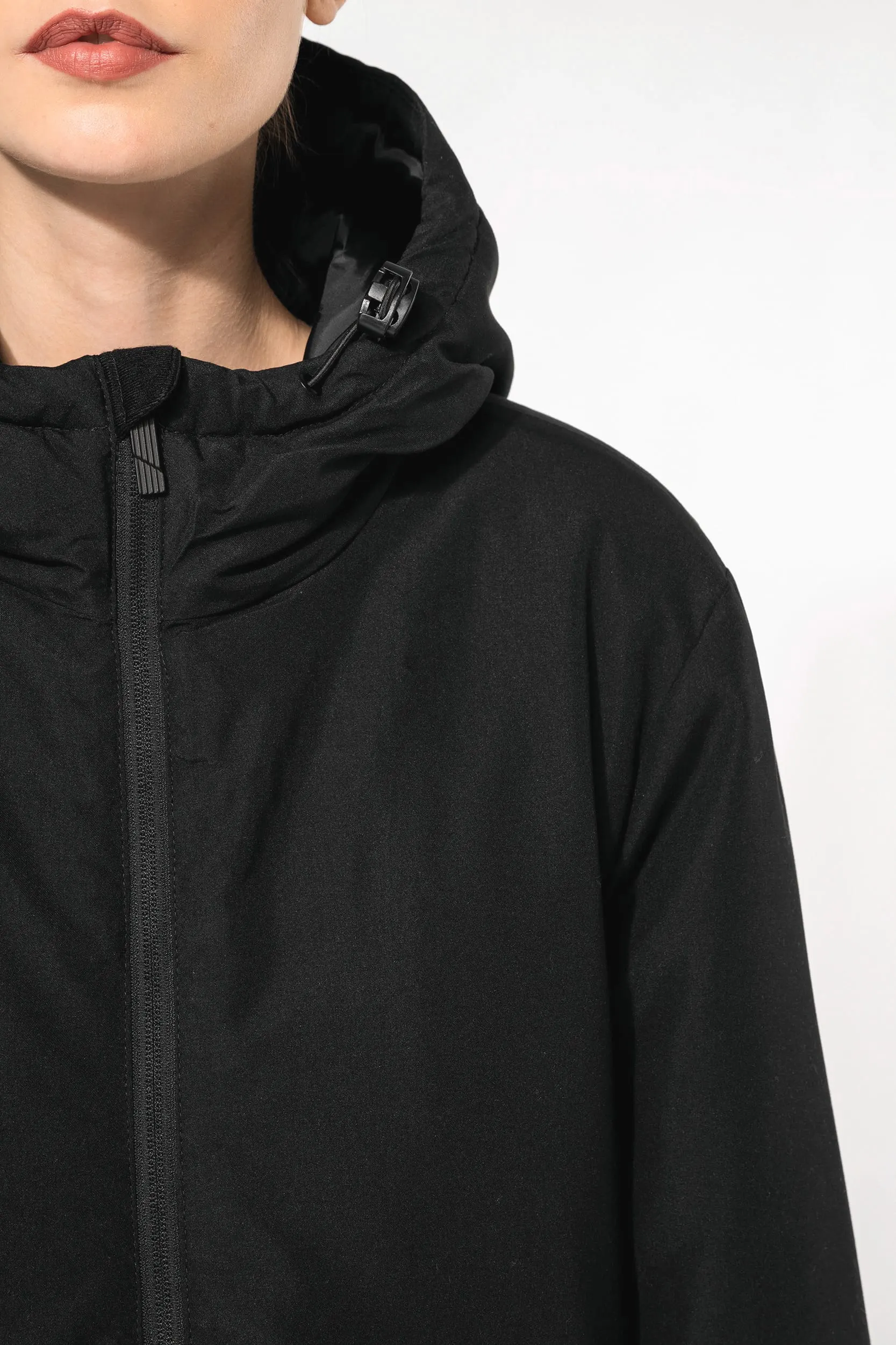 Parka con capucha reciclada unisex