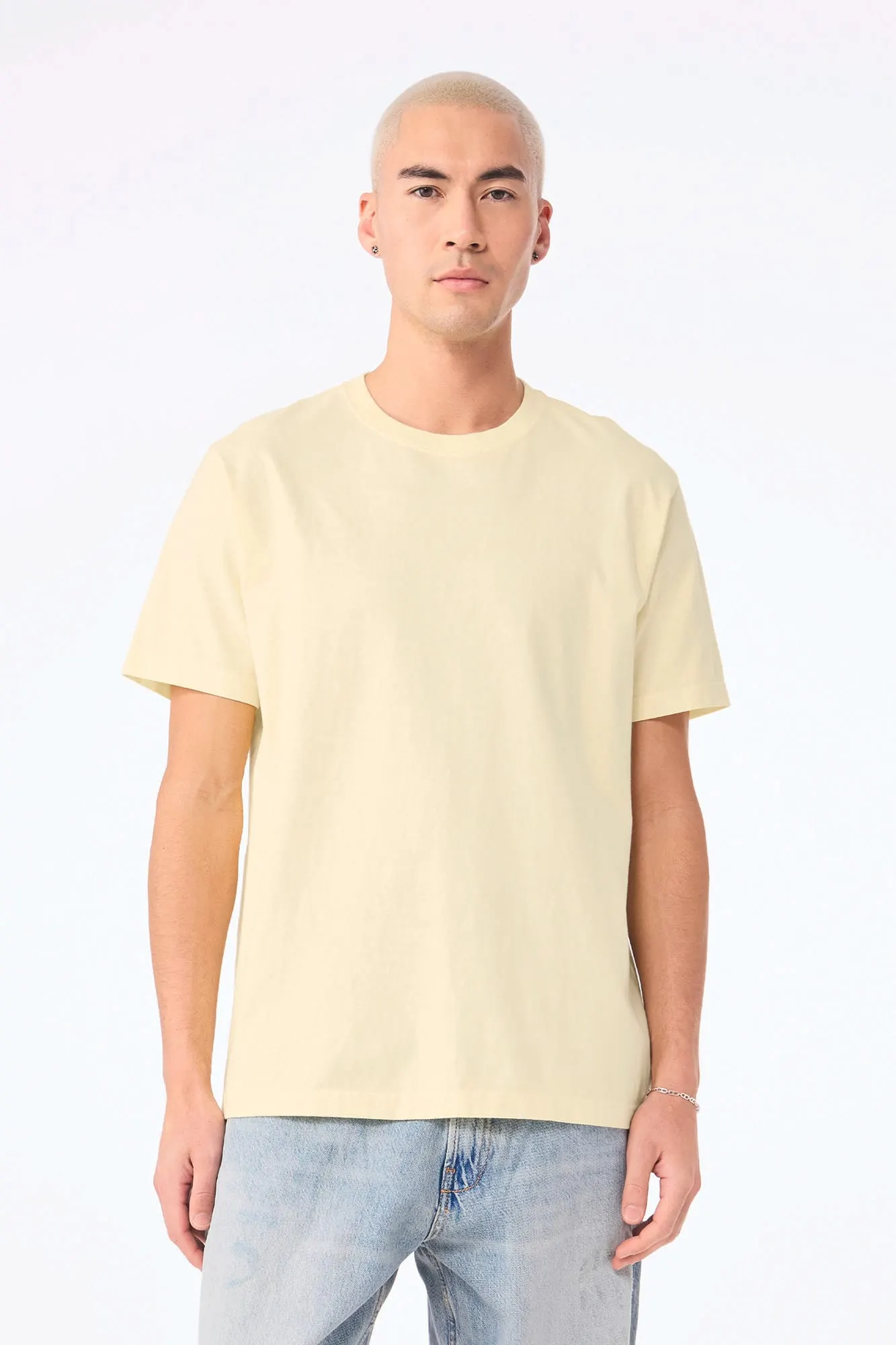 Camiseta de efecto lavado gruesa unisex