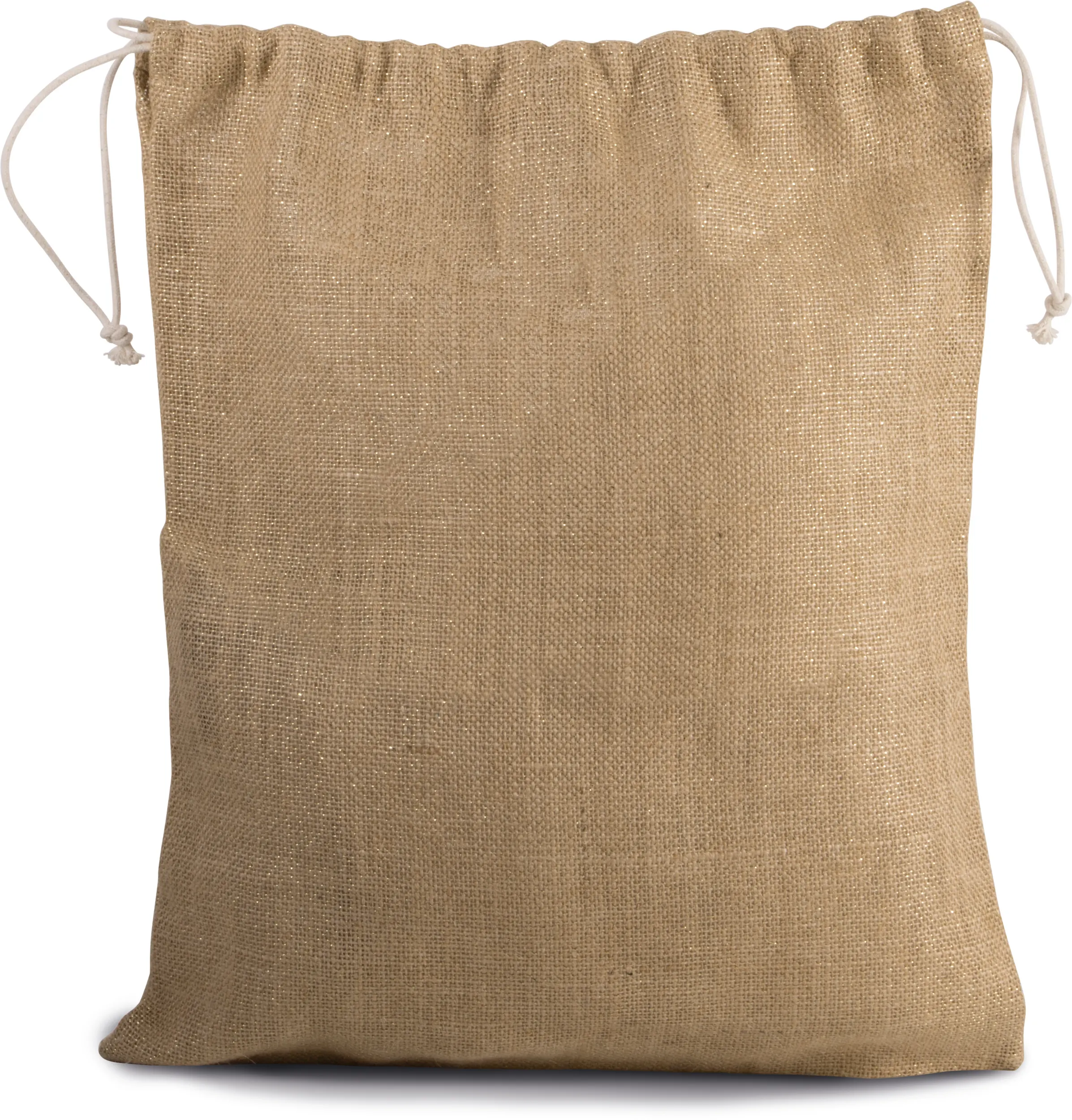 Bolsa de yute con cordones