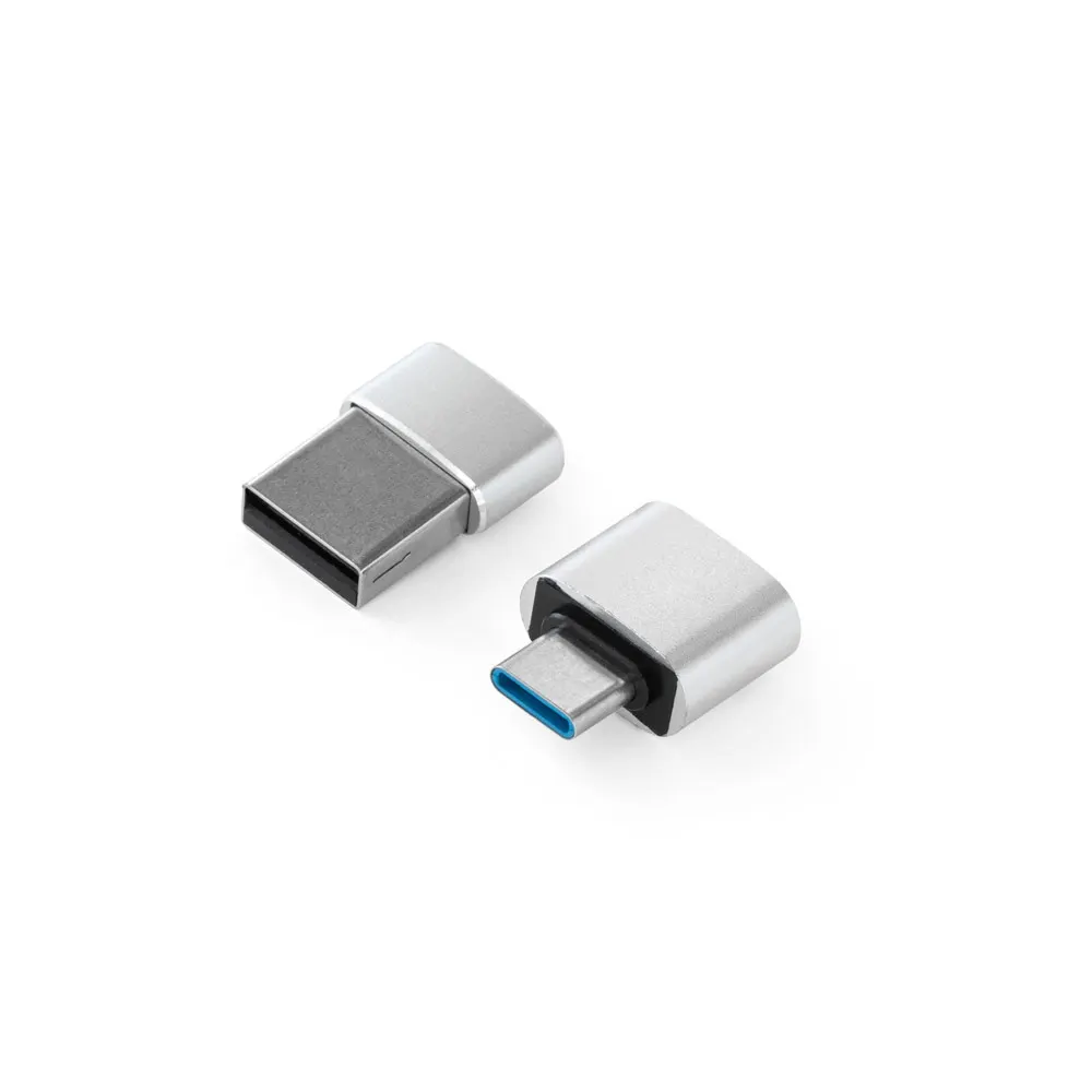 MINSKY. Set de 2 adaptadores USB-A / USB-C de aluminio