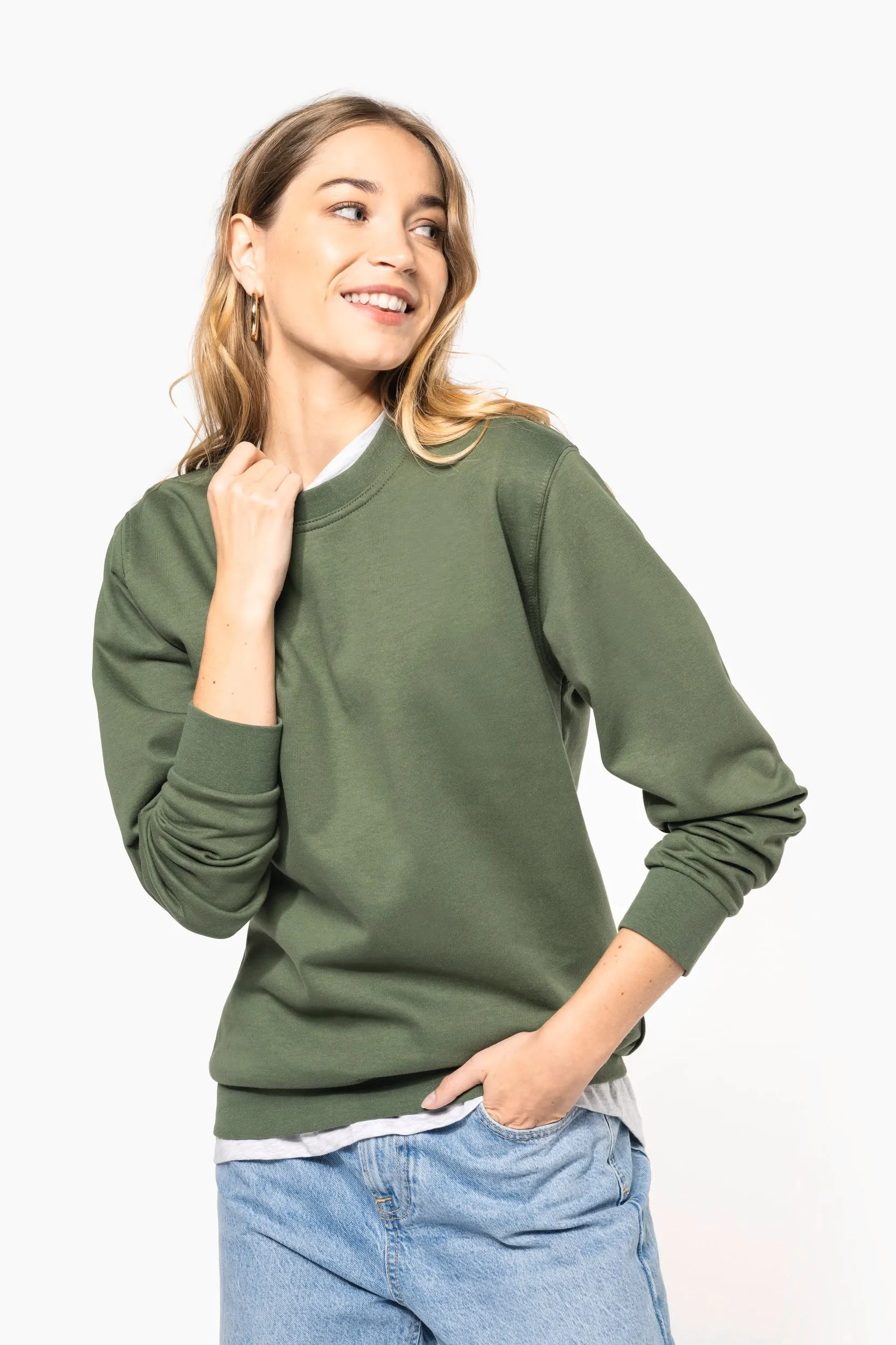 Sudadera cuello redondo