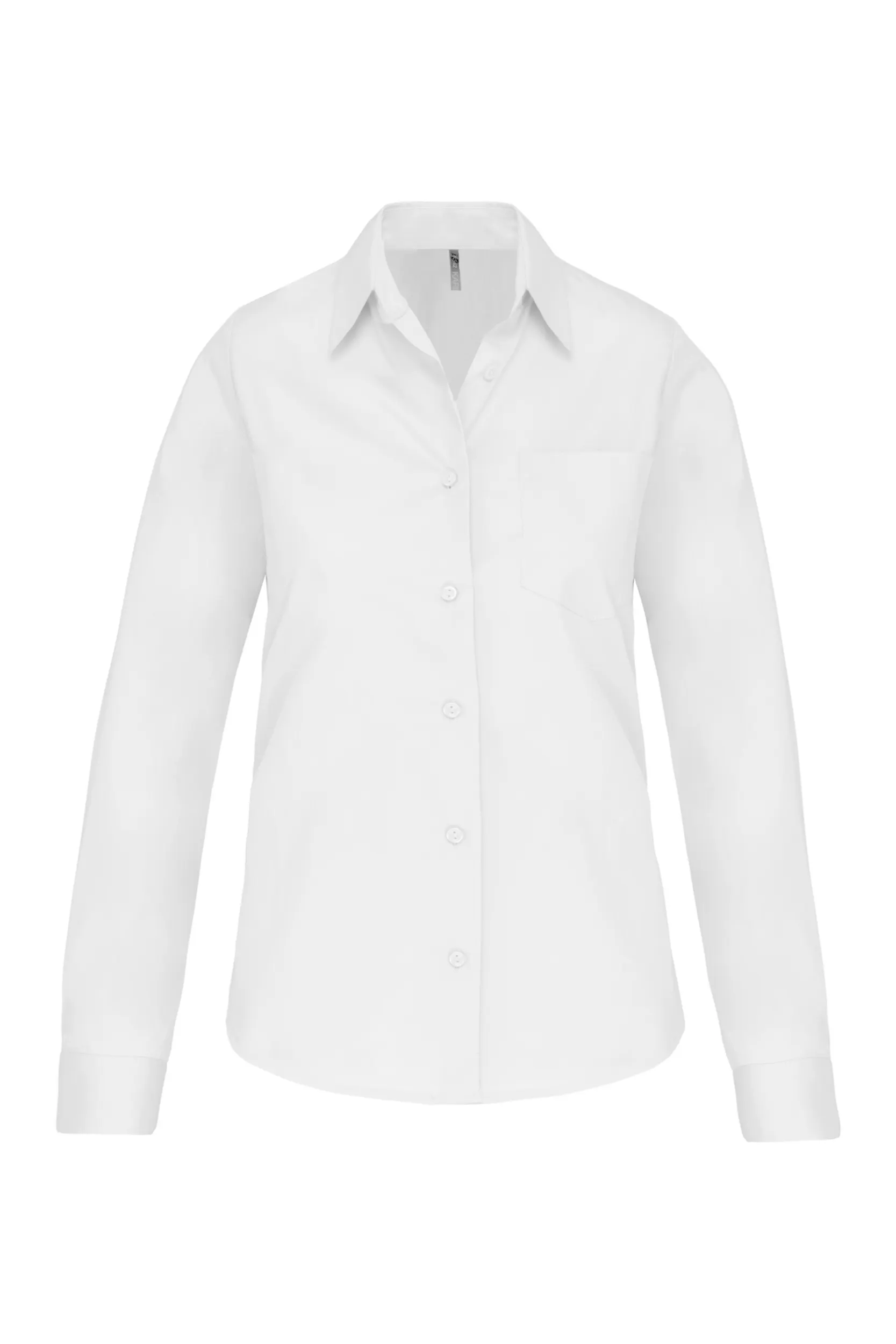 Camisa popelina manga larga mujer